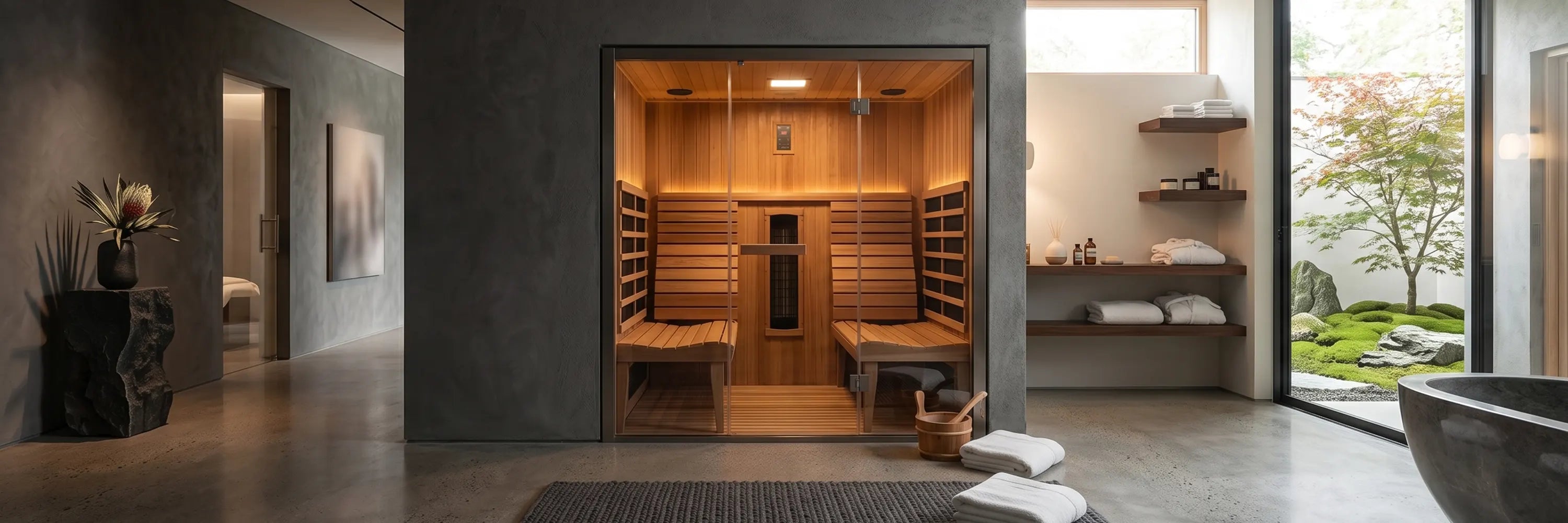 2 person saunas collection banner with two person saunas for home