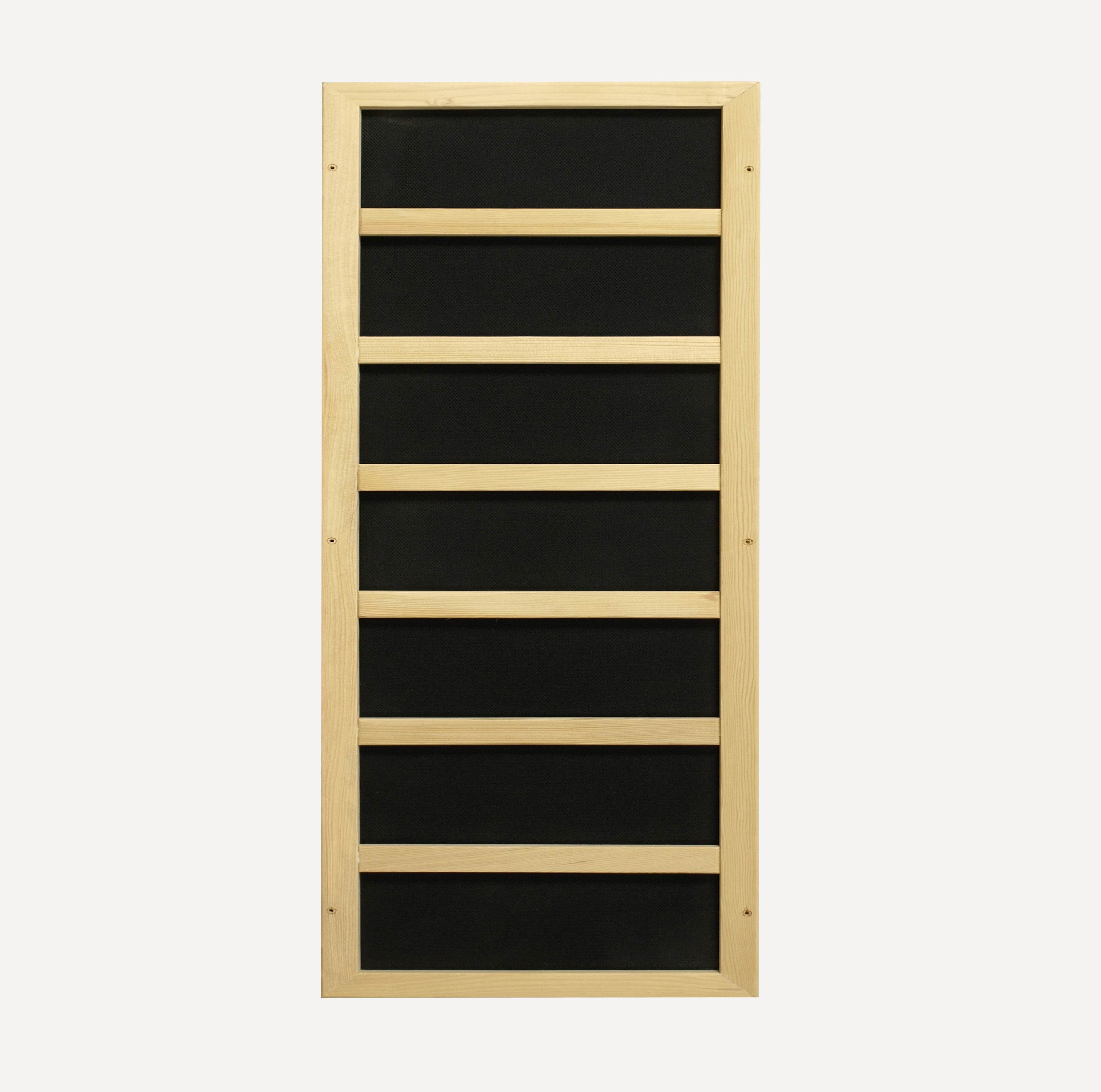 300 watt carbon far infrared heating panel used in the Golden Designs Dynamic Serena sauna
