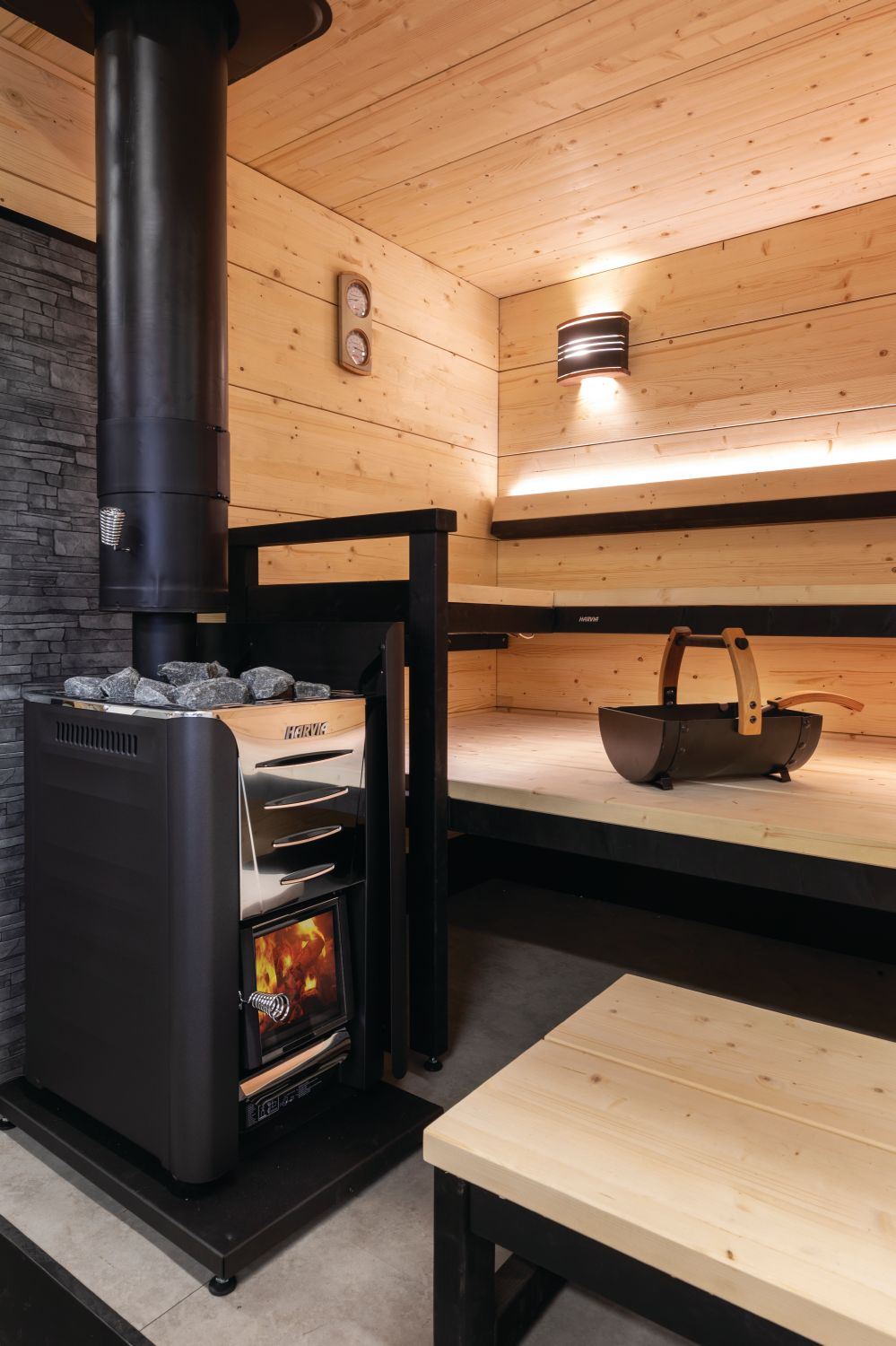 Harvia WHP1500M Black Steel Sauna Chimney