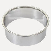 Harvia Cilindro Embedding Flange for 11kW Sauna Heaters, stainless steel ring shown at an angle on a white background