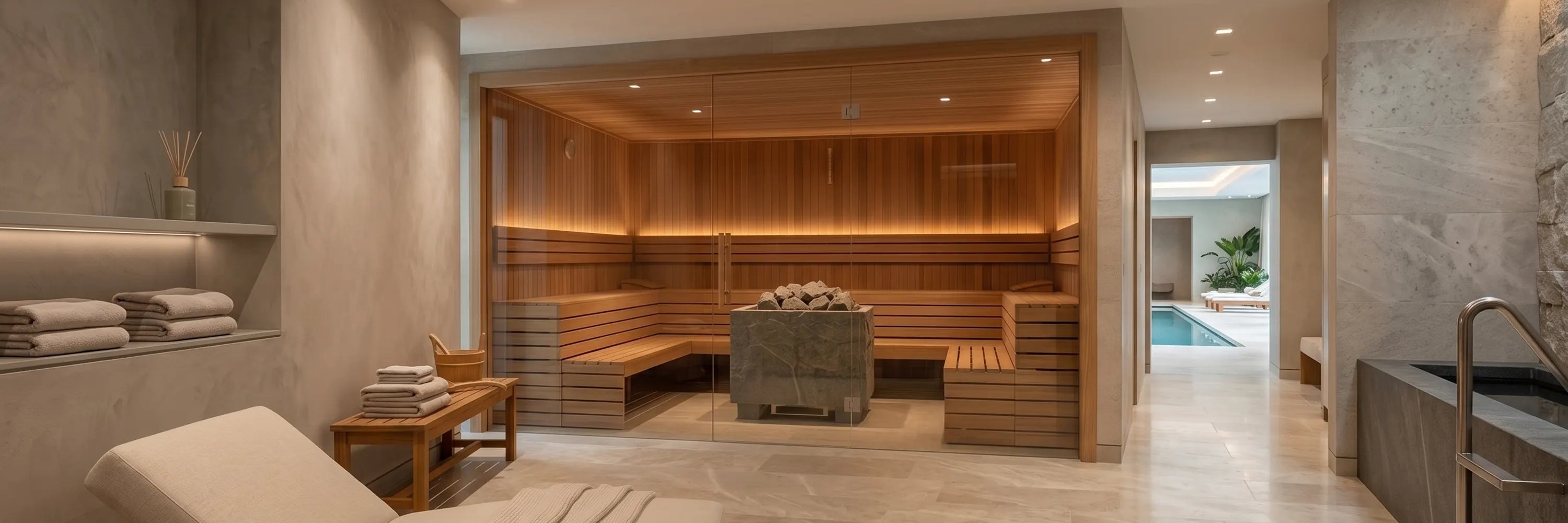 7 plus person saunas collection banner with large saunas for home