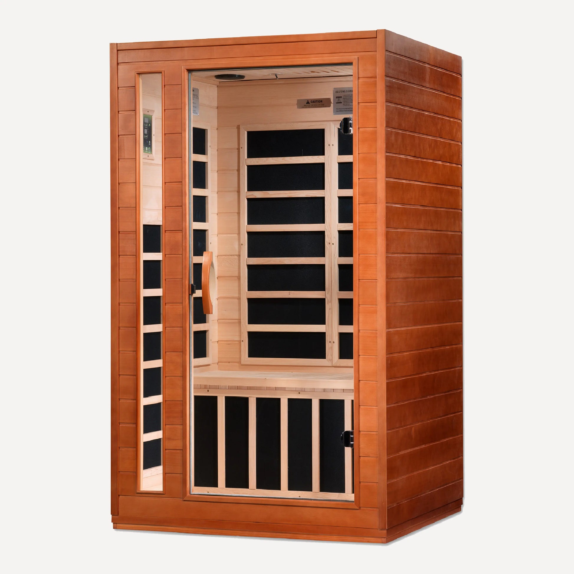 Golden Designs Dynamic Cordoba Elite infrared sauna with tempered glass front door