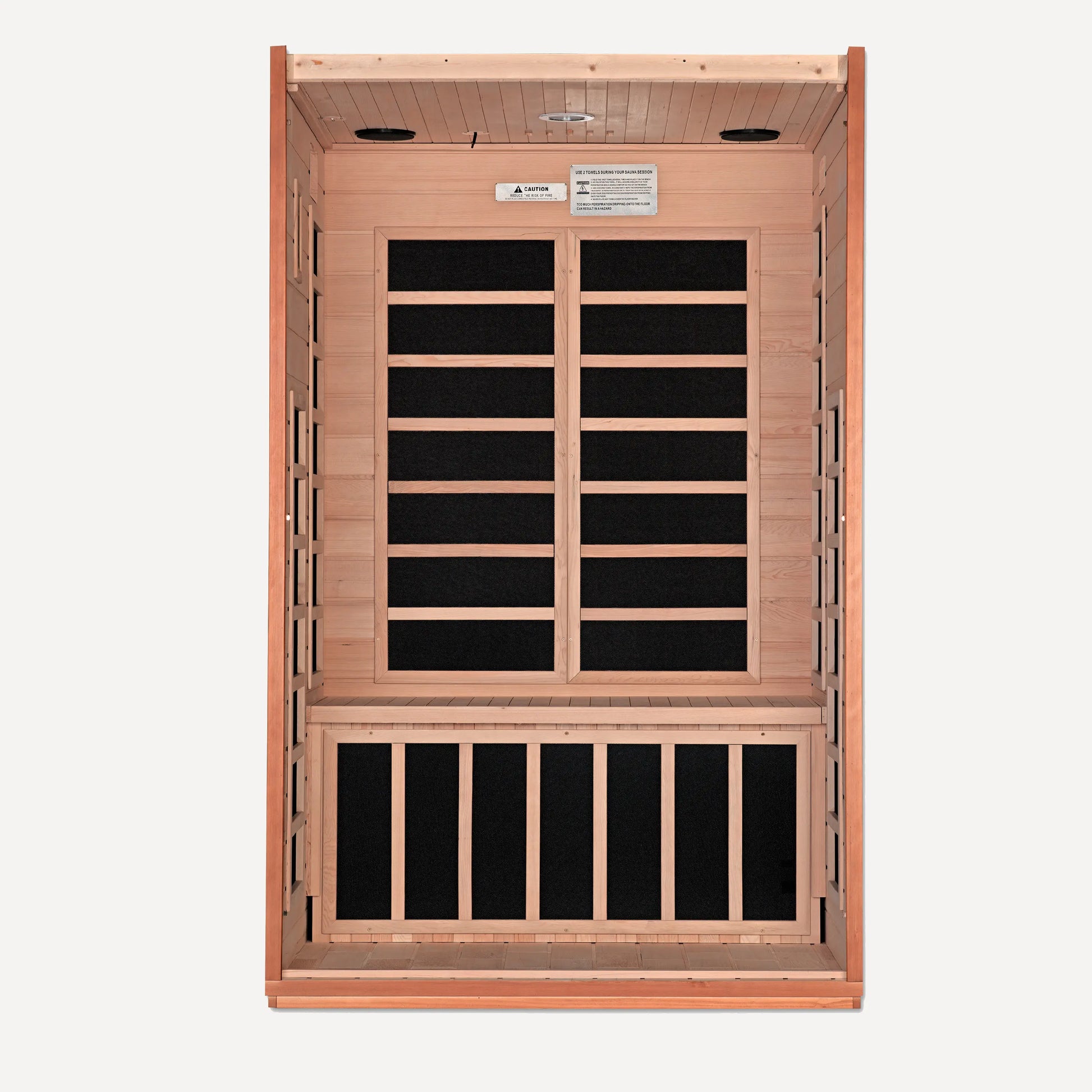 Golden Designs Dynamic Cordoba Elite far infrared sauna rear and side panel view