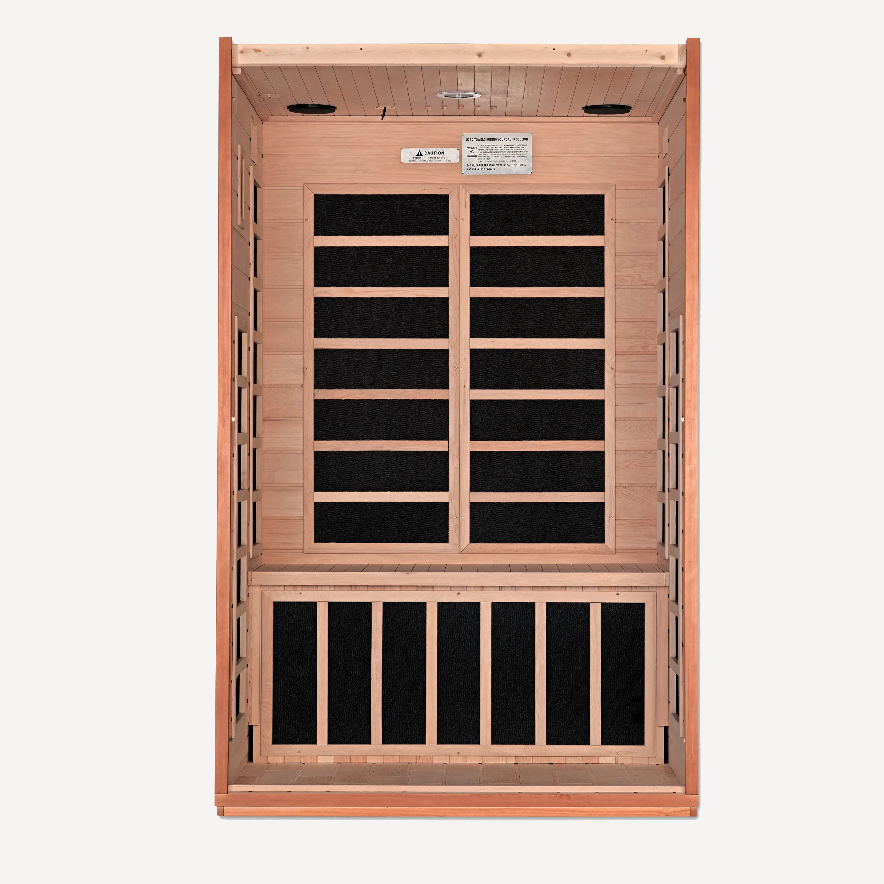 Golden Designs Dynamic Cordoba Elite far infrared sauna rear and side panel view