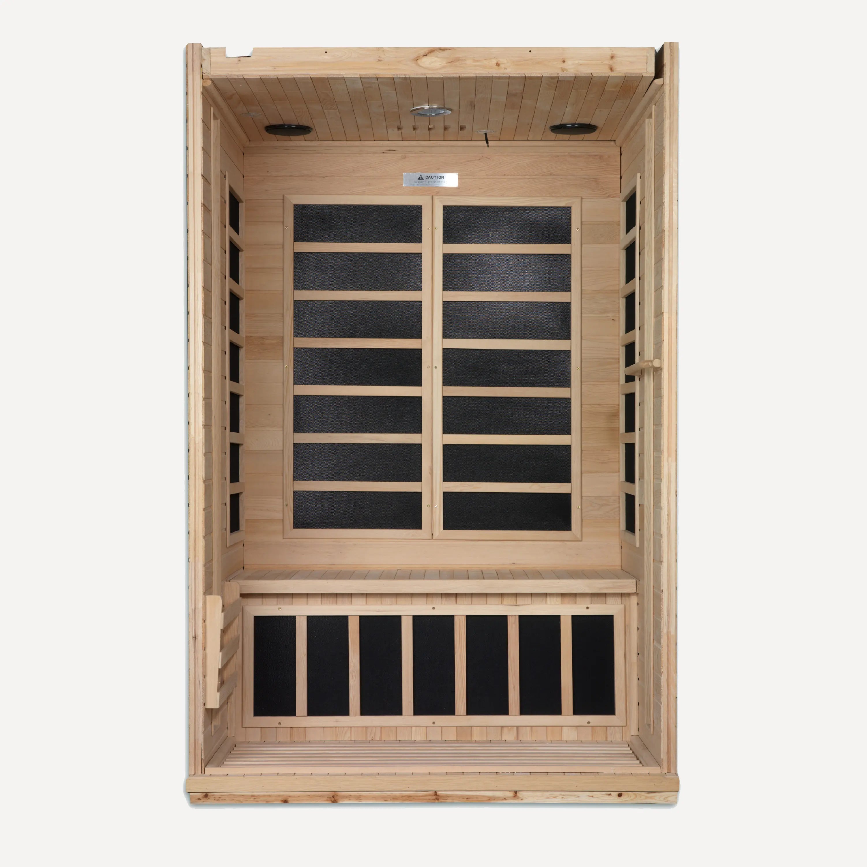 Golden Designs Dynamic Venice infrared sauna with tempered glass front door