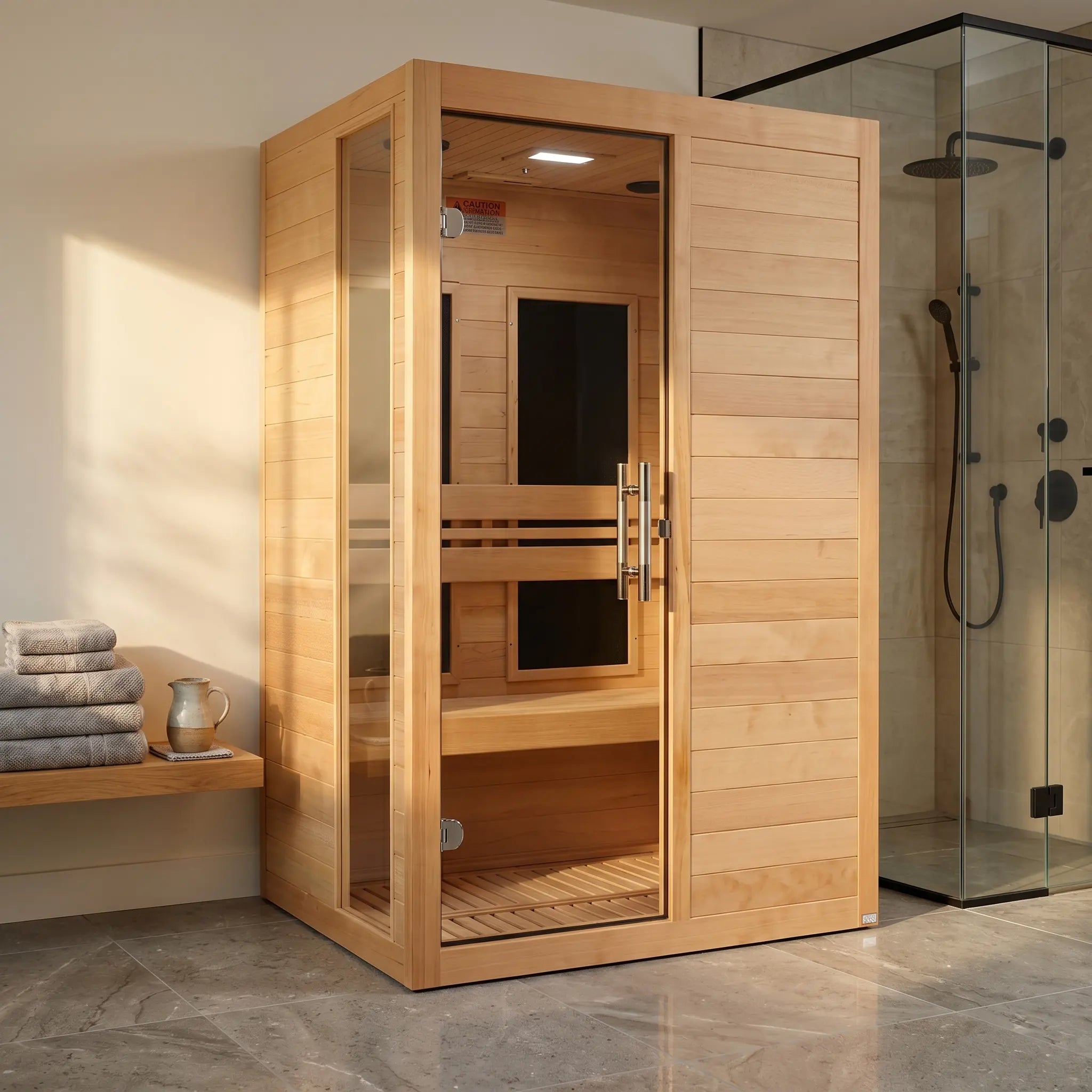 Dynamic Lucca 2-Person Low EMF Far Infrared Sauna
