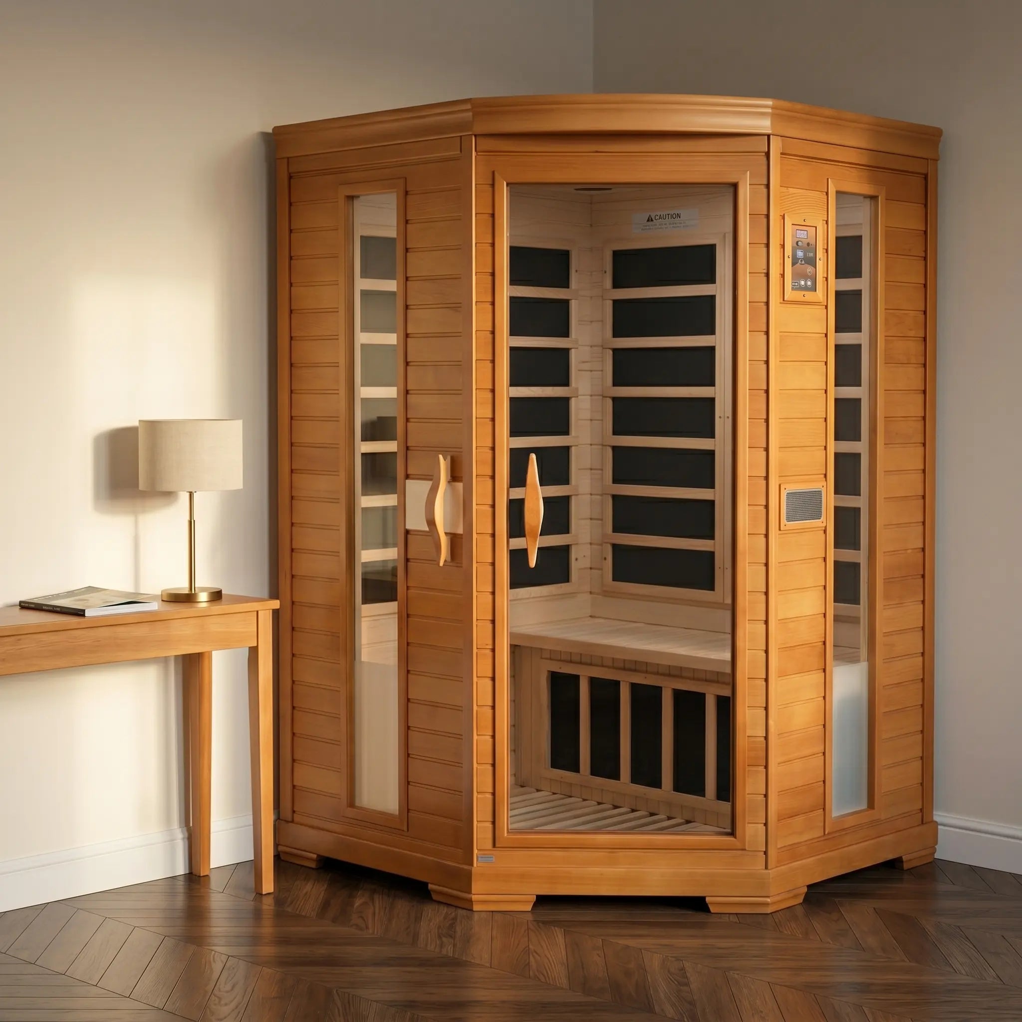 Dynamic Heming Elite 2 Person Corner Ultra Low EMF Far Infrared Sauna