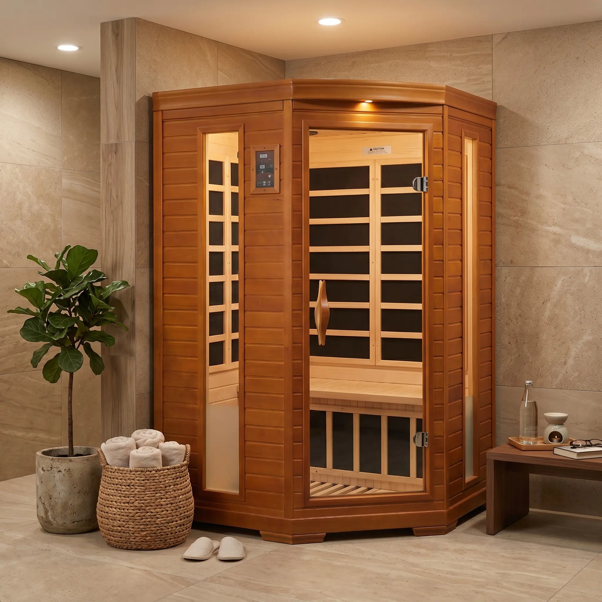 Dynamic Heming Elite 2 Person Corner Ultra Low EMF Far Infrared Sauna