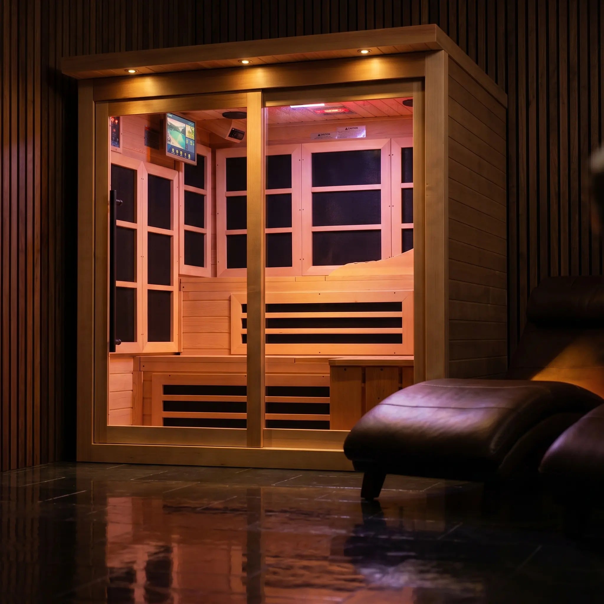 Golden Designs Monaco Limited Edition 6-Person Near Zero EMF Sauna