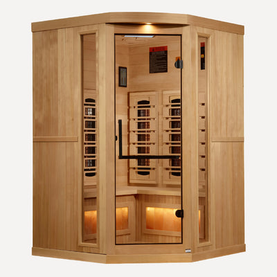 Golden Designs Reserve 3 Person Corner Full Spectrum Infrared Sauna