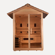 Golden Designs Carinthia 3-Person Hybrid Outdoor Sauna