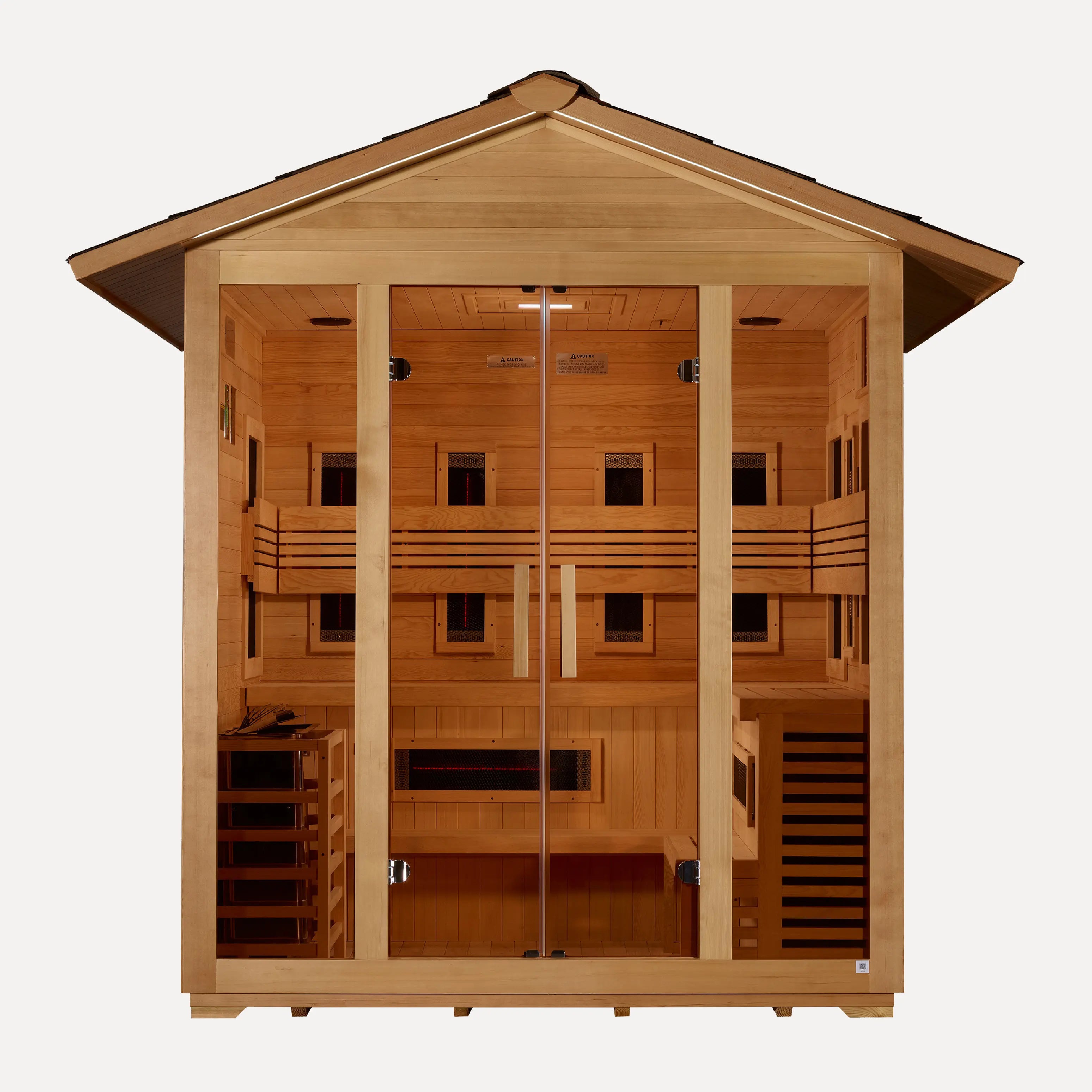 Golden Designs Gargellen 5-Person Hybrid Outdoor Sauna