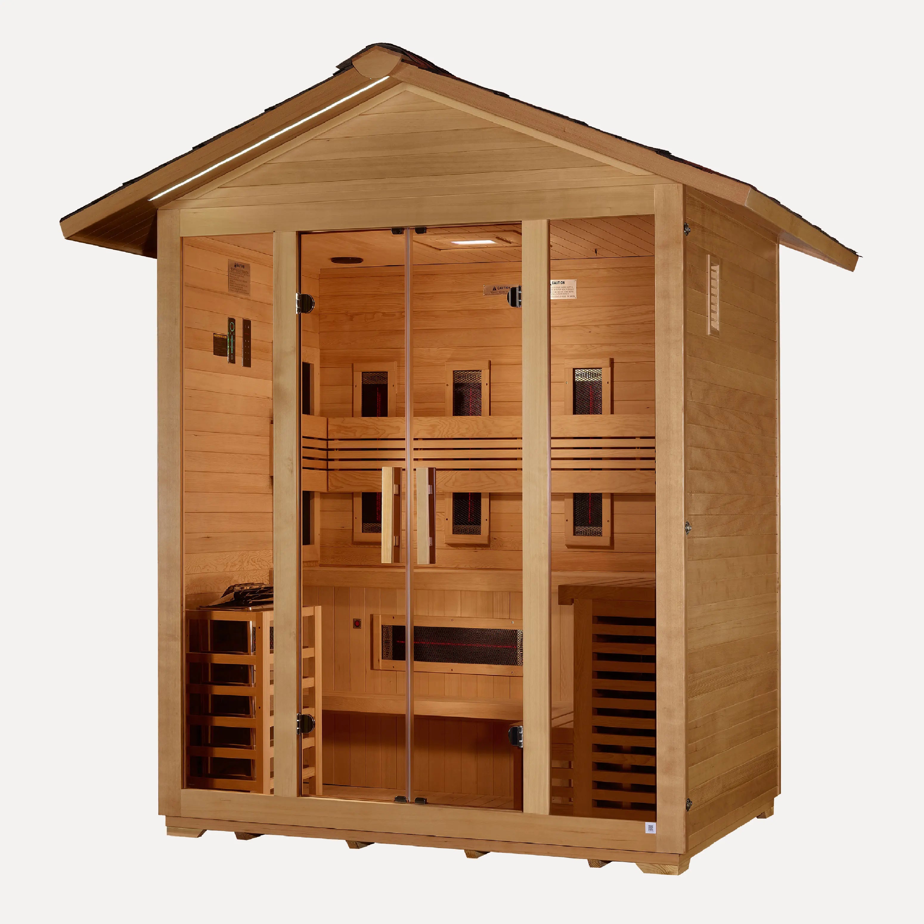 Golden Designs Gargellen 5-Person Hybrid Outdoor Sauna