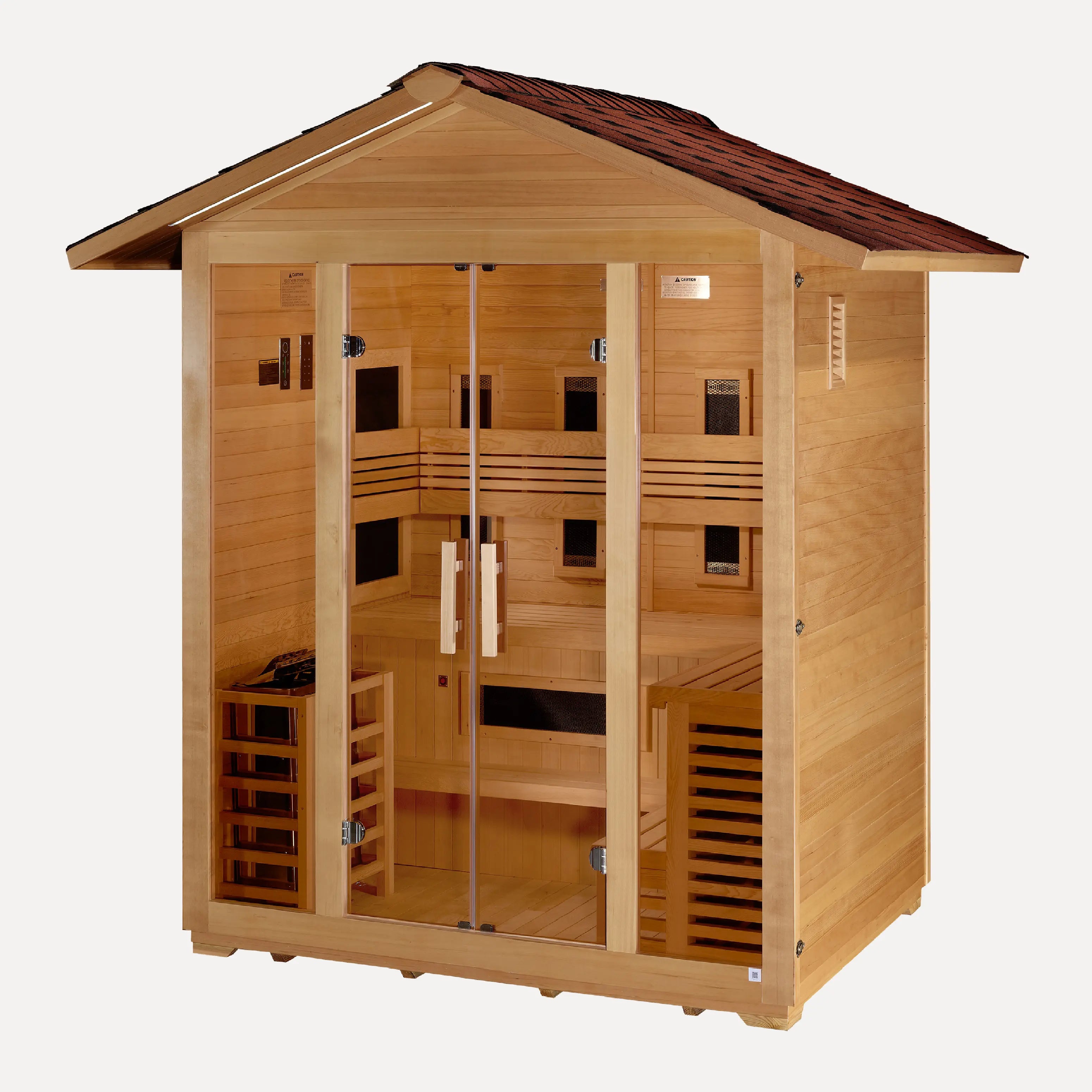 Golden Designs Gargellen 5-Person Hybrid Outdoor Sauna