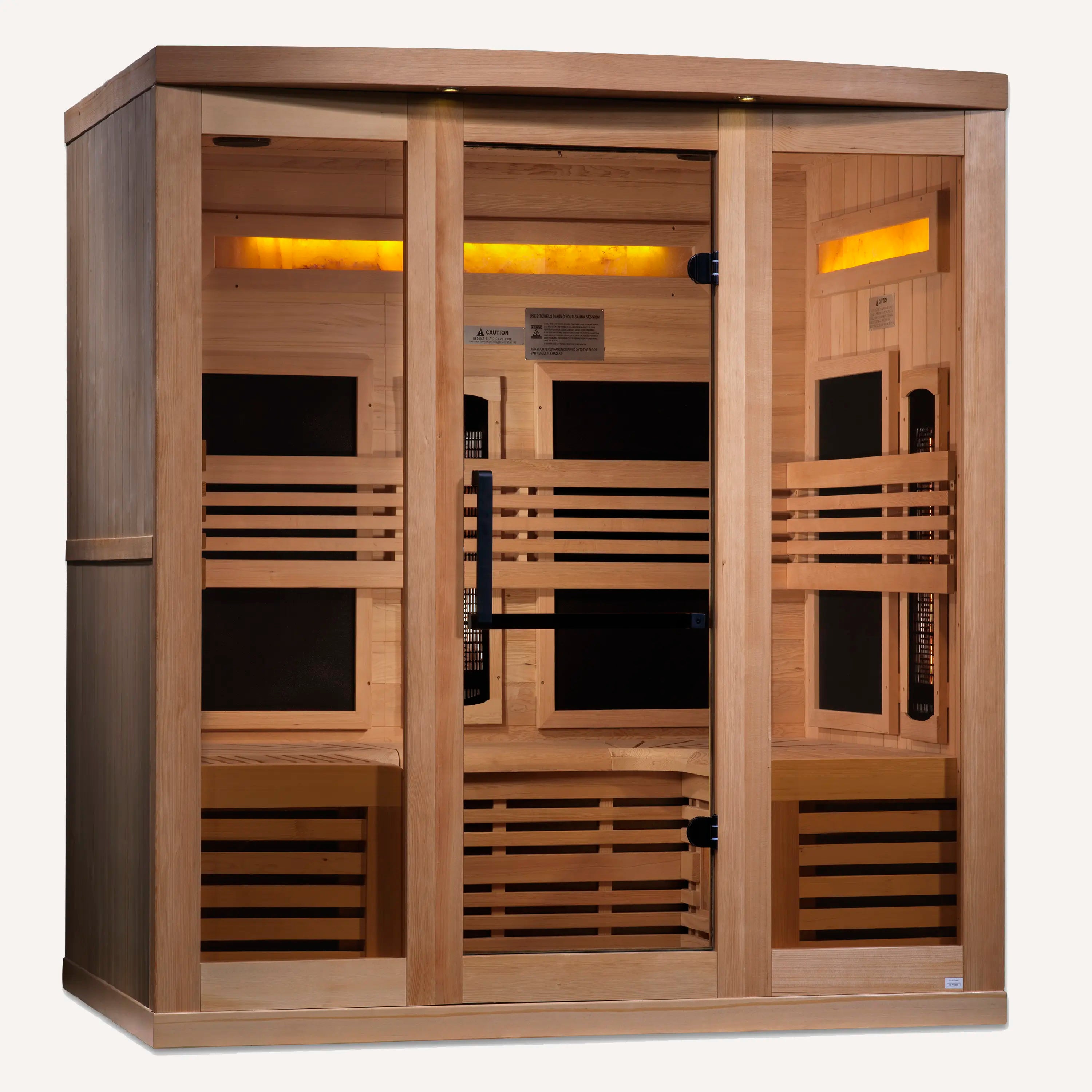Golden Designs Reserve 6 person full spectrum infrared sauna, view 5