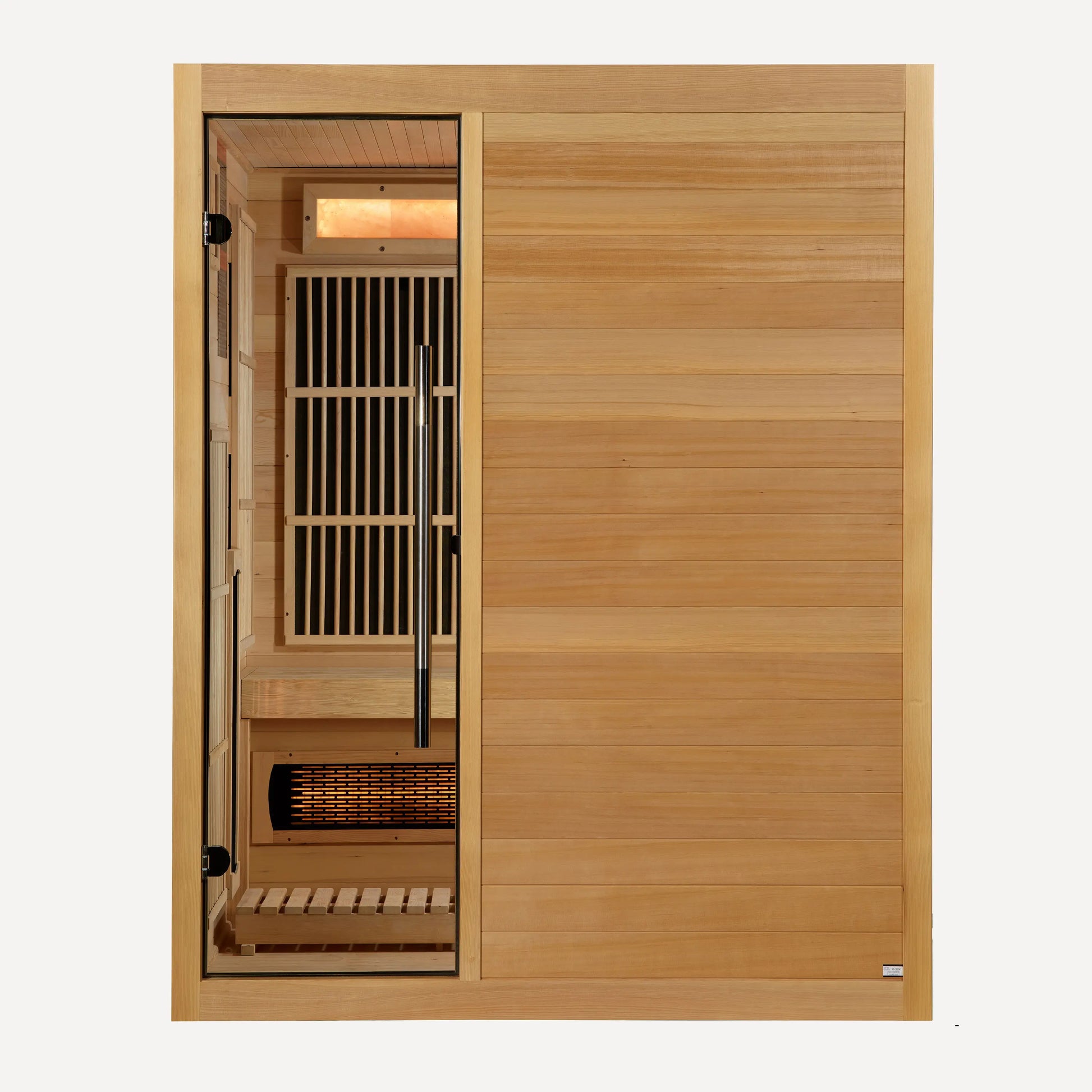 Soria 3 person hybrid sauna interior view