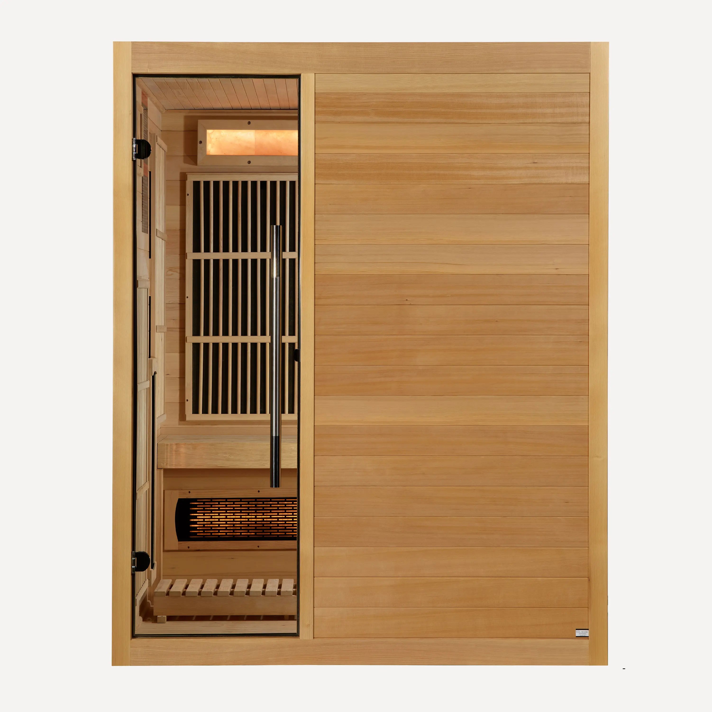 Soria 3 person hybrid sauna interior view