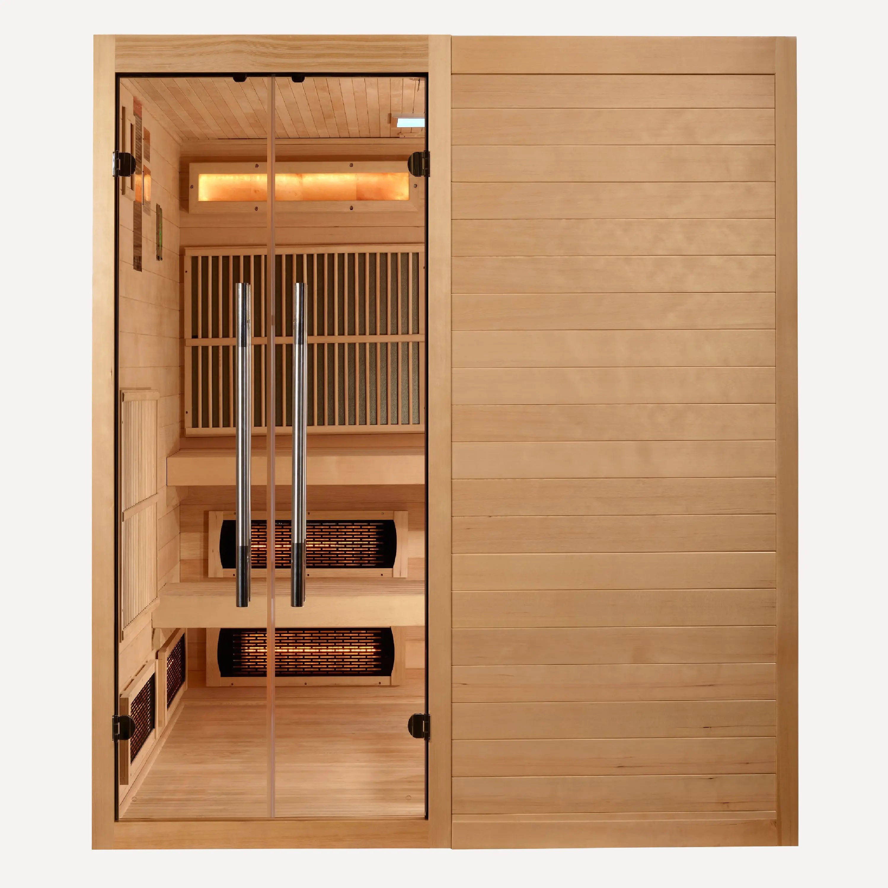 Toledo 6 person hybrid sauna interior view