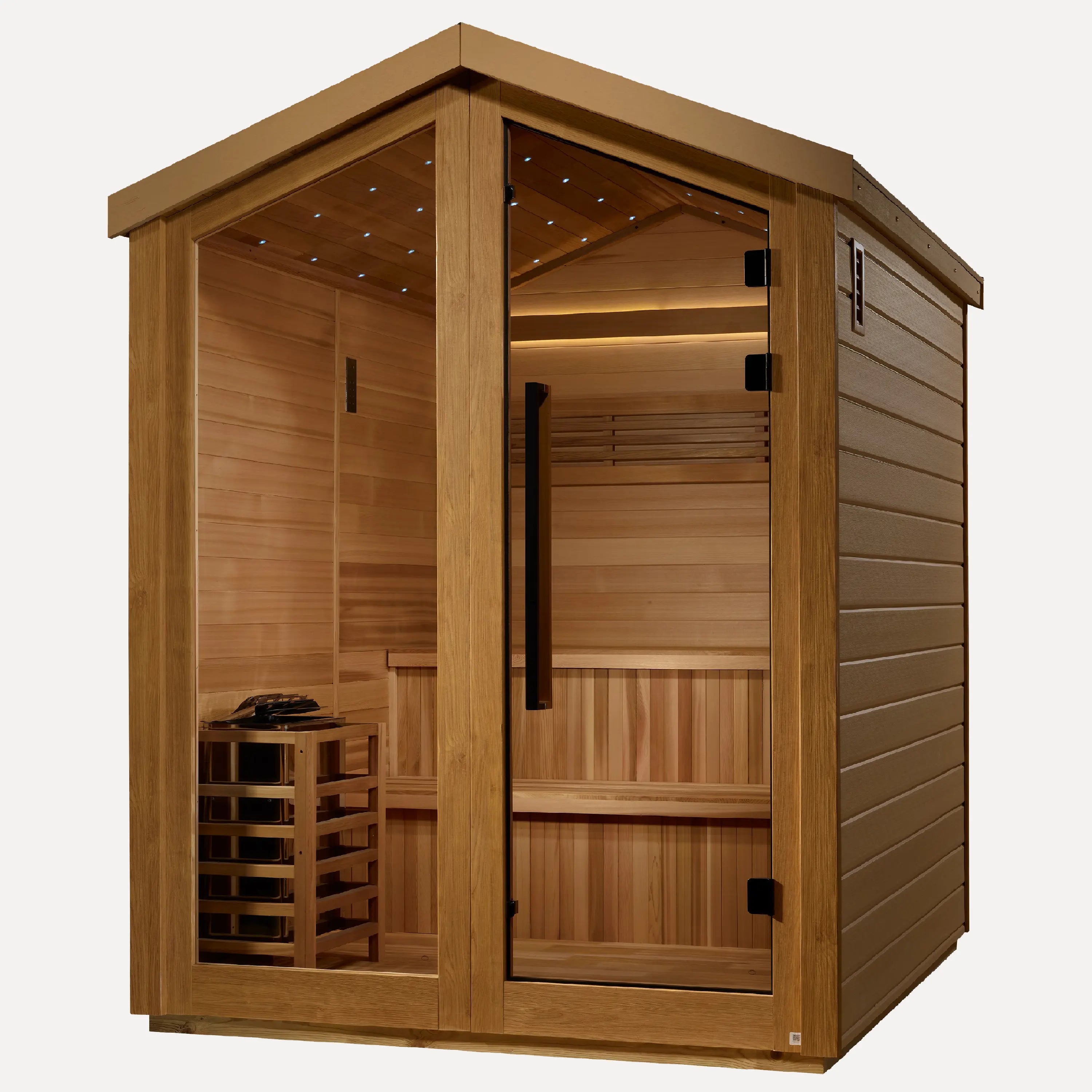Golden Designs Kaarina 6-Person Outdoor Traditional Sauna (Red Cedar)