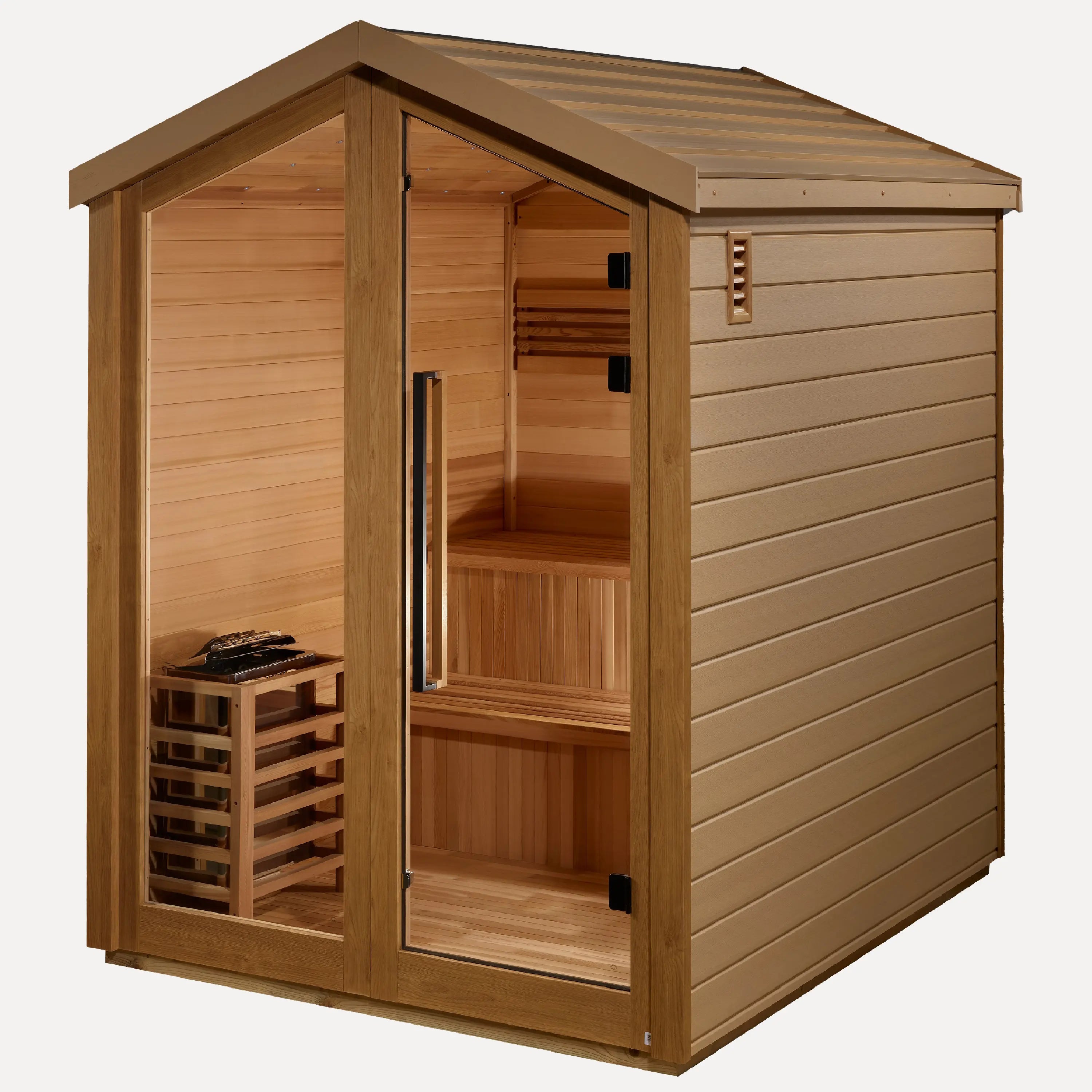 Golden Designs Kaarina 6-Person Outdoor Traditional Sauna (Red Cedar)