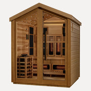 Golden Designs Loviisa 3-Person Hybrid Outdoor Sauna (Red Cedar)