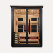 Golden Designs Loviisa 3-Person Hybrid Outdoor Sauna (Black)