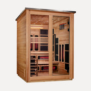 Golden Designs Kaskinen 6-Person Hybrid Outdoor Sauna (Pacific Cedar)