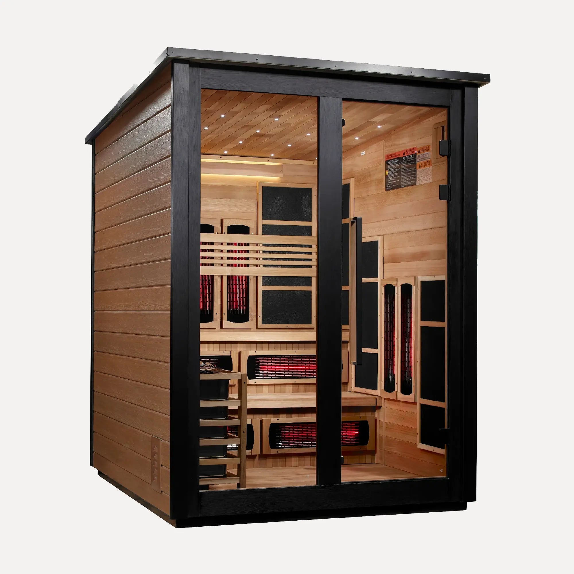Golden Designs Kaskinen 6-Person Hybrid Outdoor Sauna (2 Tone)