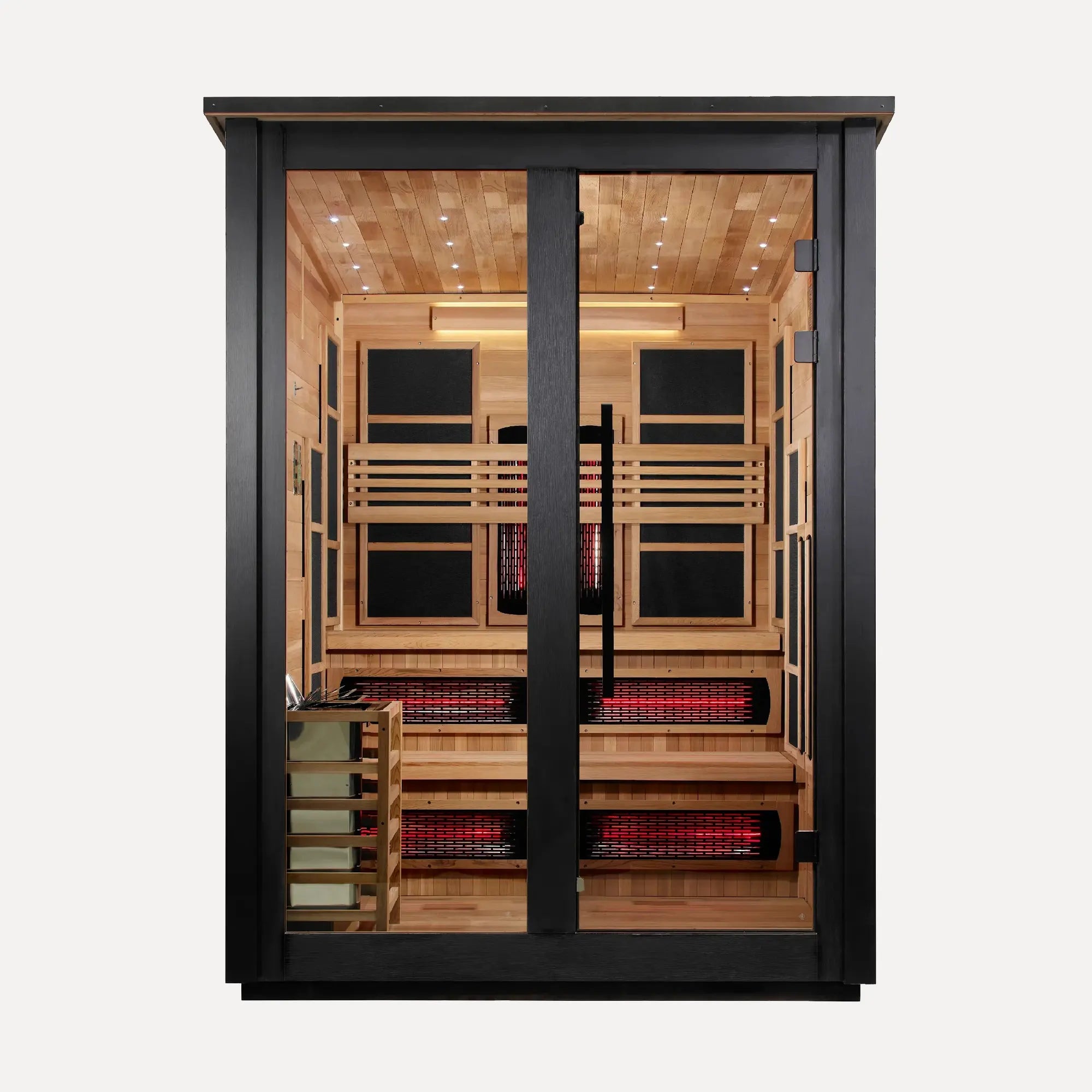 Golden Designs Kaskinen 6-Person Hybrid Outdoor Sauna (2 Tone)