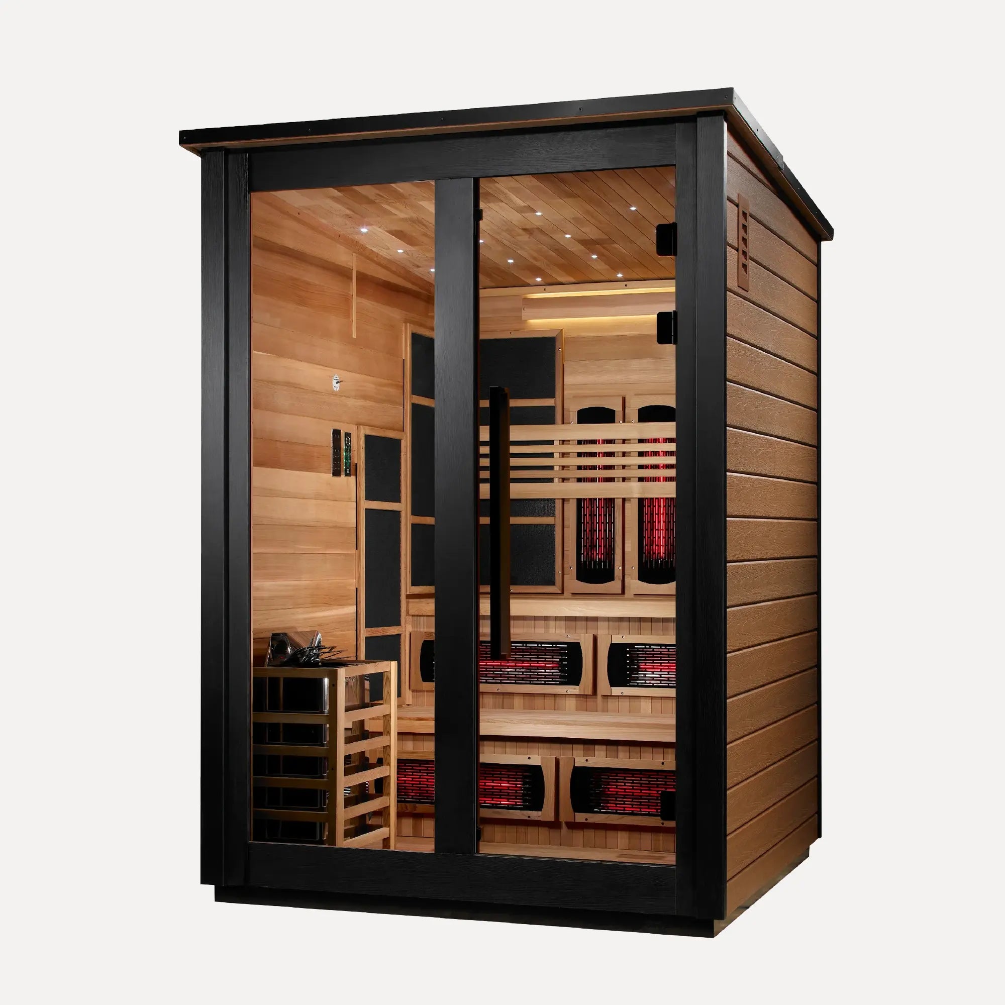 Golden Designs Kaskinen 6-Person Hybrid Outdoor Sauna (2 Tone)