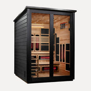 Golden Designs Kaskinen 6-Person Hybrid Outdoor Sauna (Black)