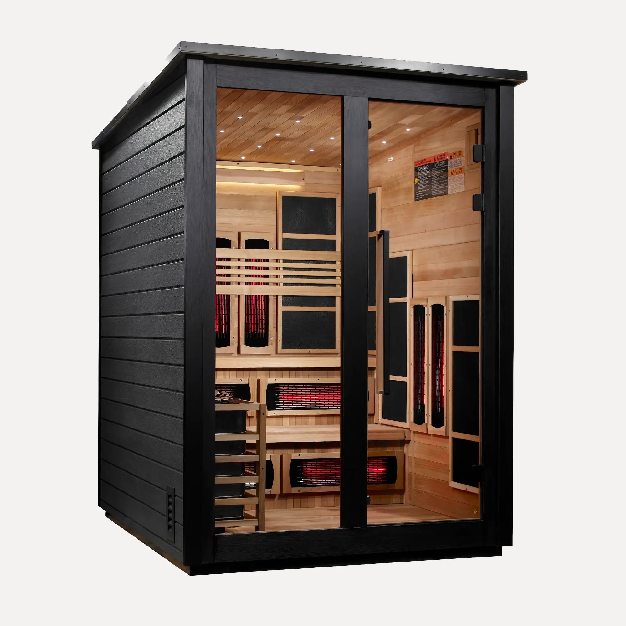 Golden Designs Kaskinen 6-Person Hybrid Outdoor Sauna (Black)