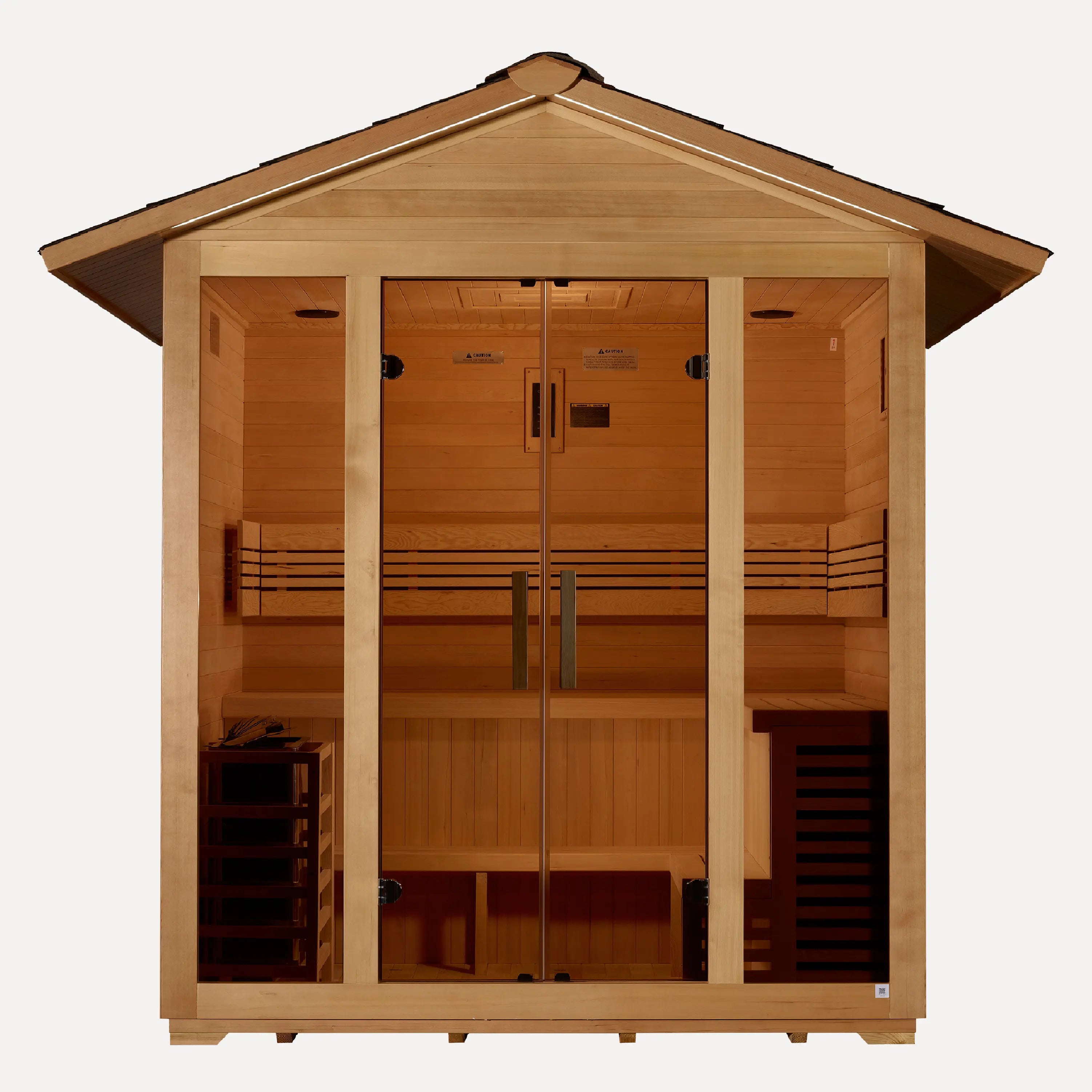 Golden Designs Vorarlberg 5-Person Outdoor Traditional Sauna