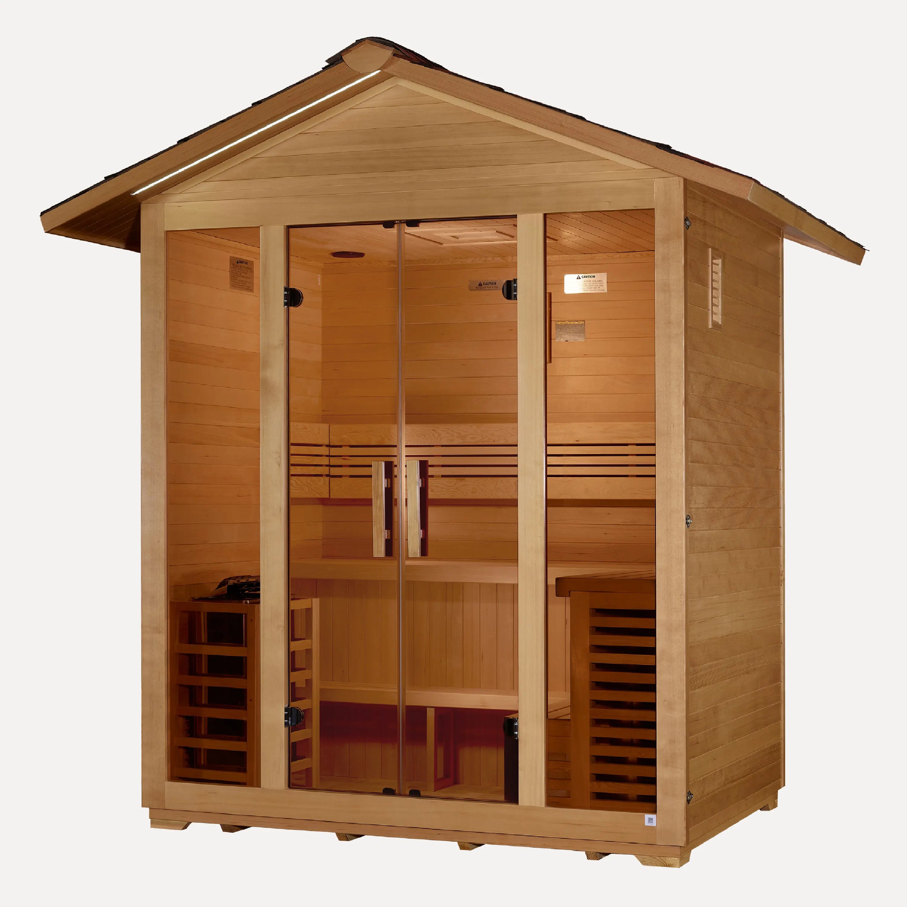 Golden Designs Vorarlberg 5-Person Outdoor Traditional Sauna