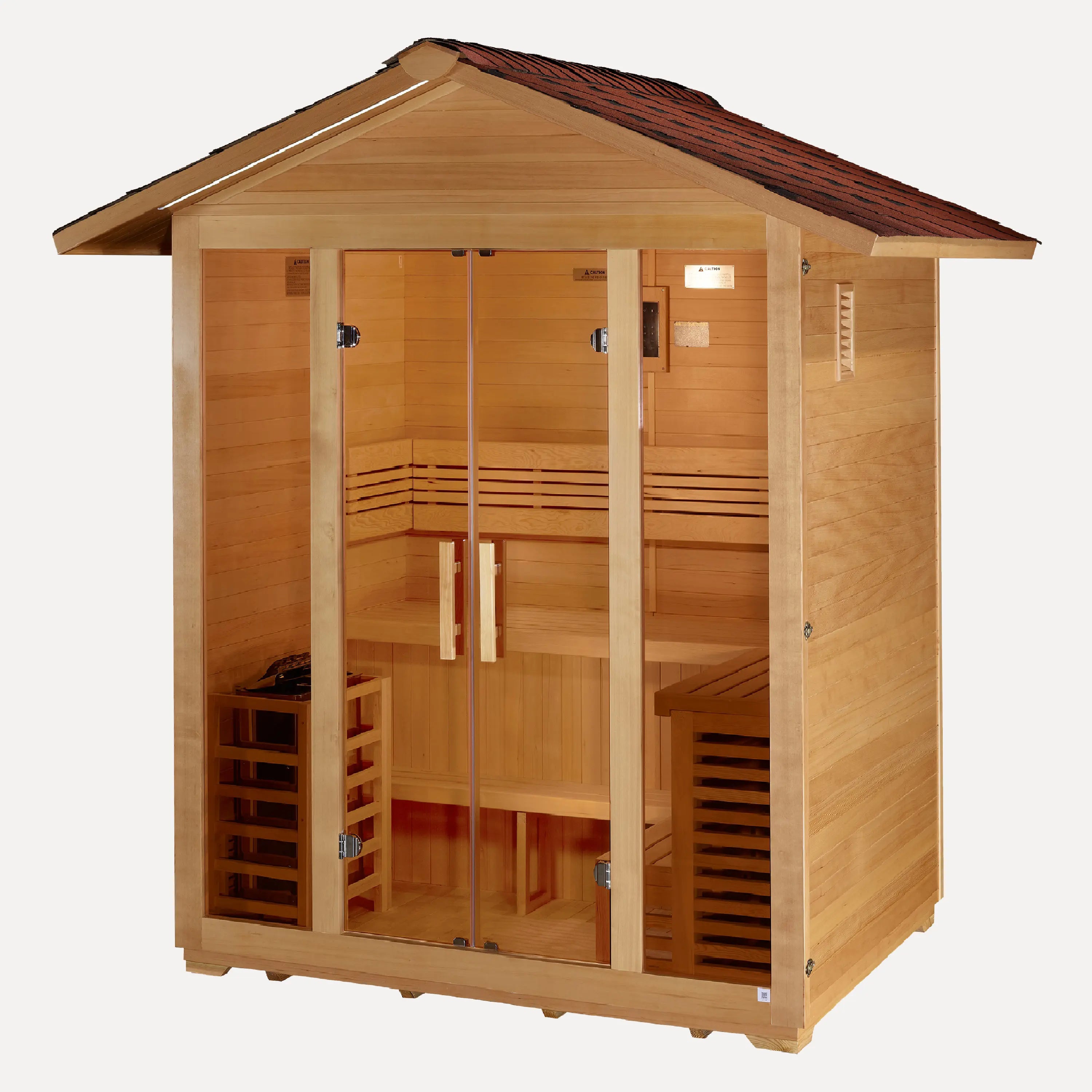 Golden Designs Vorarlberg 5-Person Outdoor Traditional Sauna