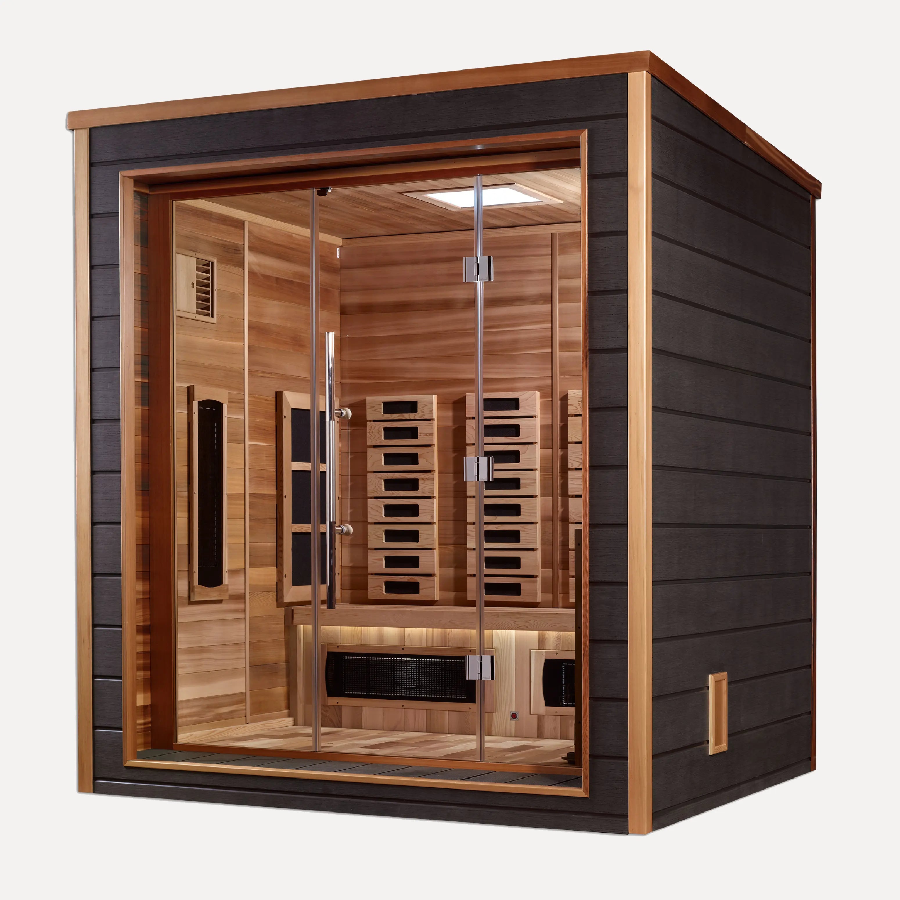 Golden Designs Visby 3-Person Hybrid Outdoor Sauna