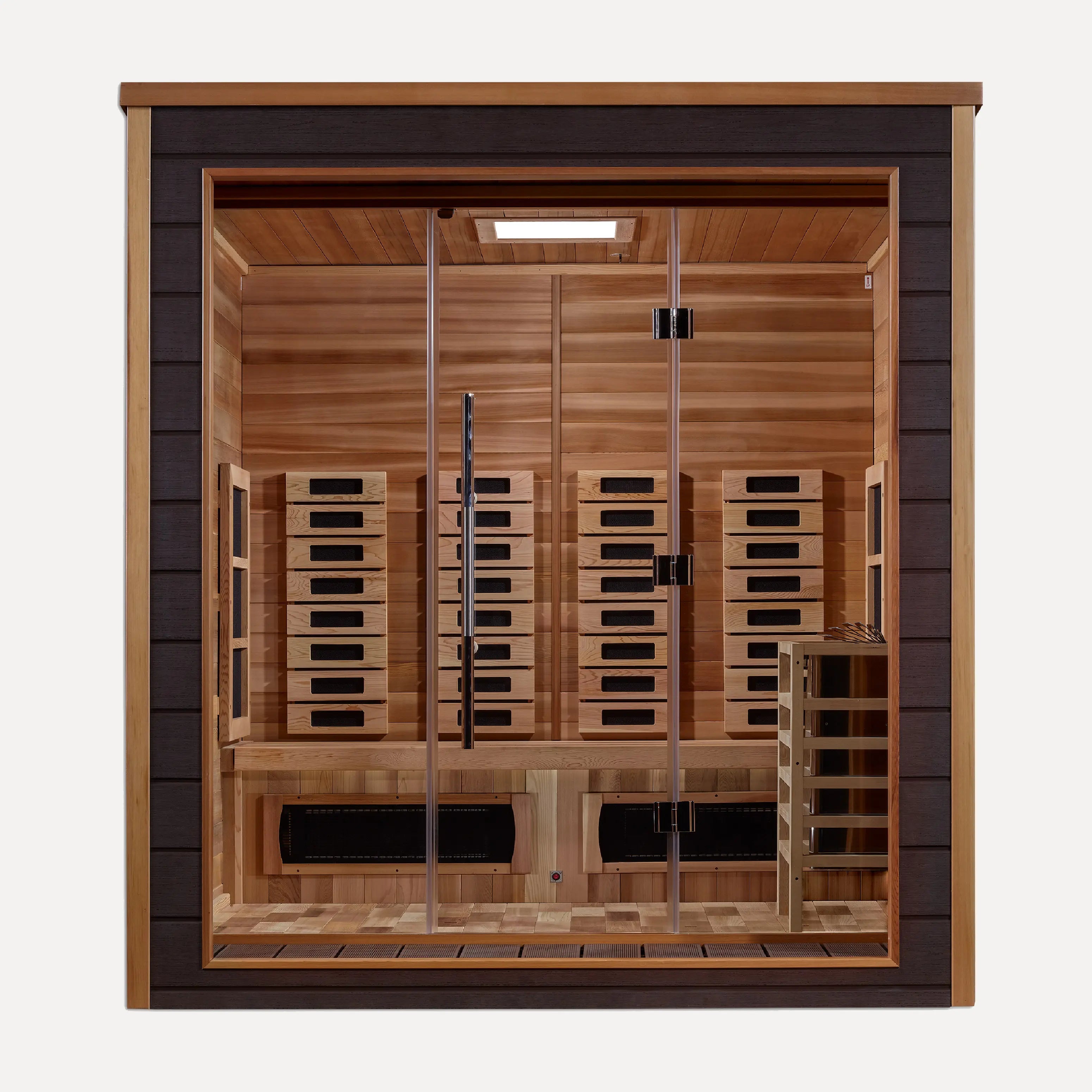 Golden Designs Visby 3-Person Hybrid Outdoor Sauna