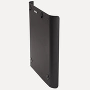 Harvia WL600 Protective Sheath for 20 ES Pro/S Wood-Burning Heaters (Side), angled side view of the curved black metal side panel on a white background.