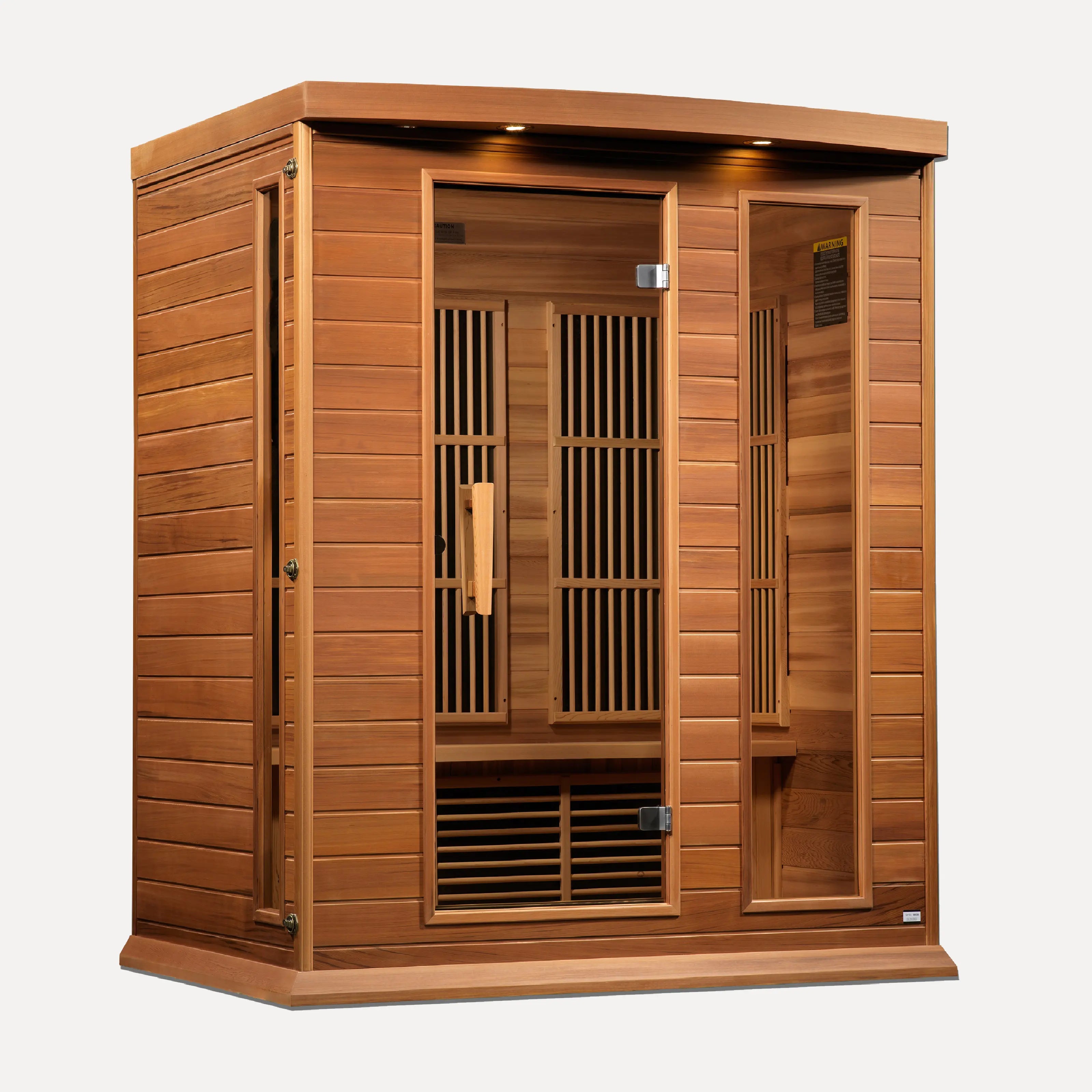 Maxxus 3 Person Low EMF Far Infrared Sauna (Red Cedar)