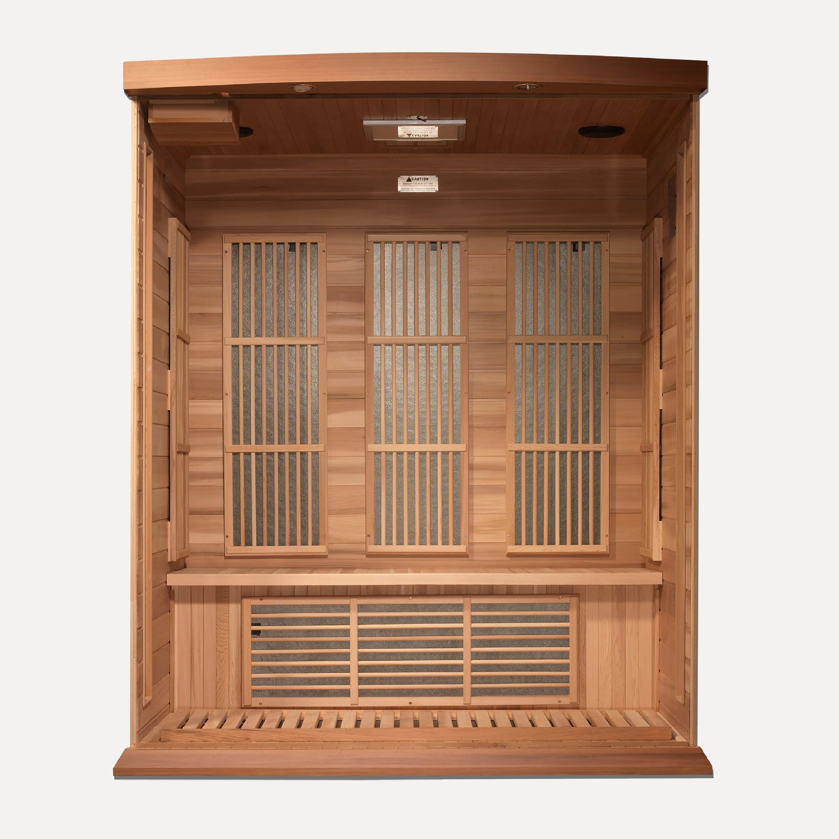 Maxxus 3 Person Low EMF Far Infrared Sauna (Red Cedar)