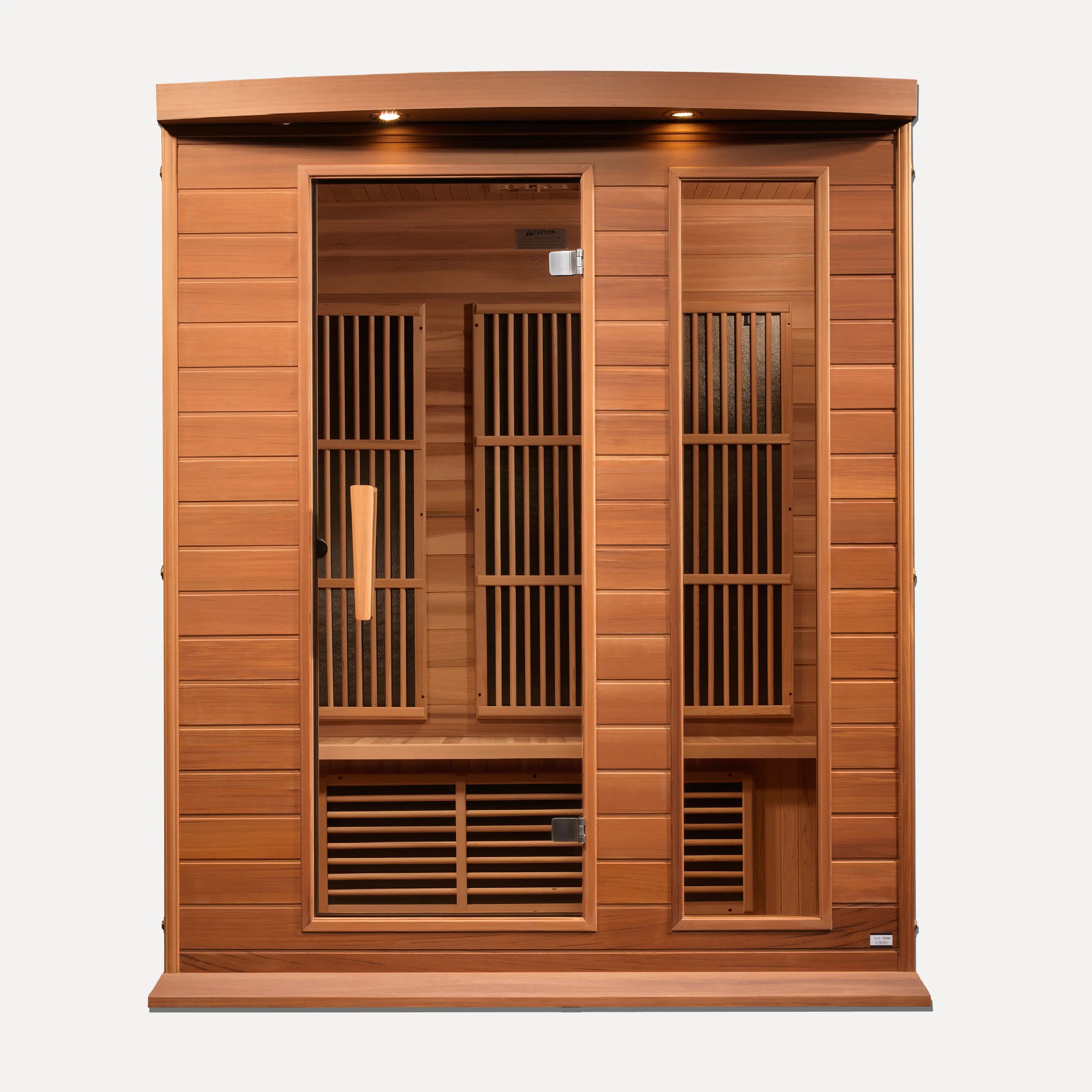 Maxxus 3 Person Near Zero EMF Far Infrared Sauna (Red Cedar)