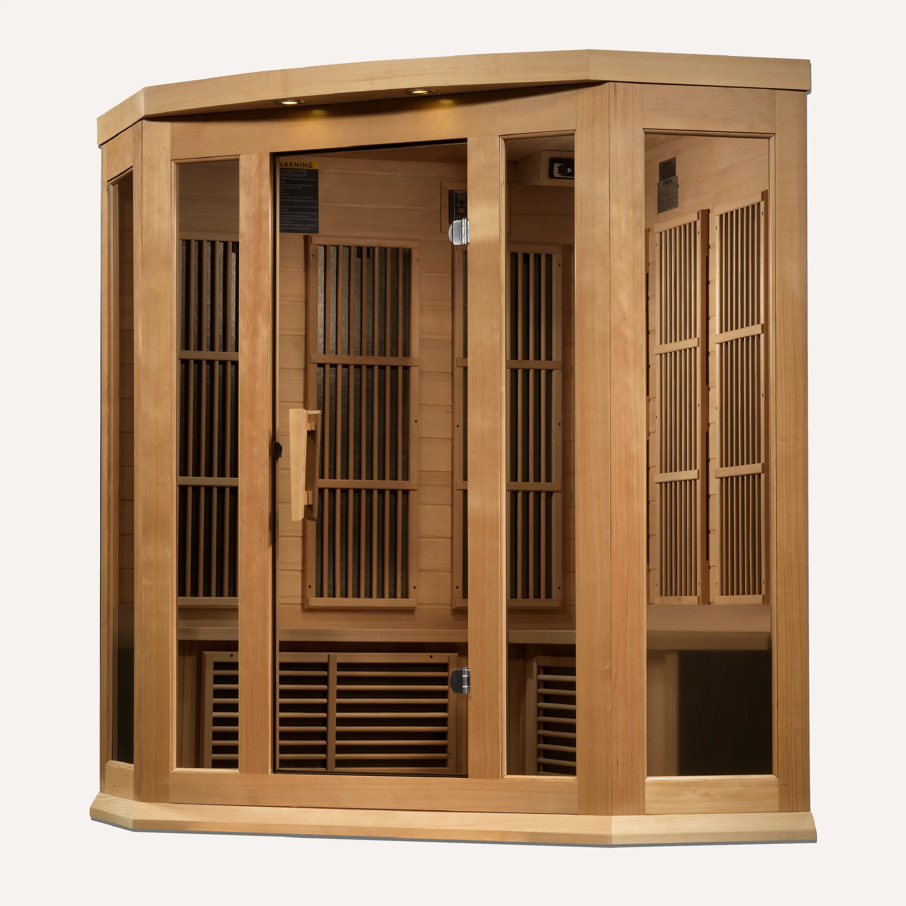 Maxxus 3 Person Corner Near Zero EMF Far Infrared Sauna