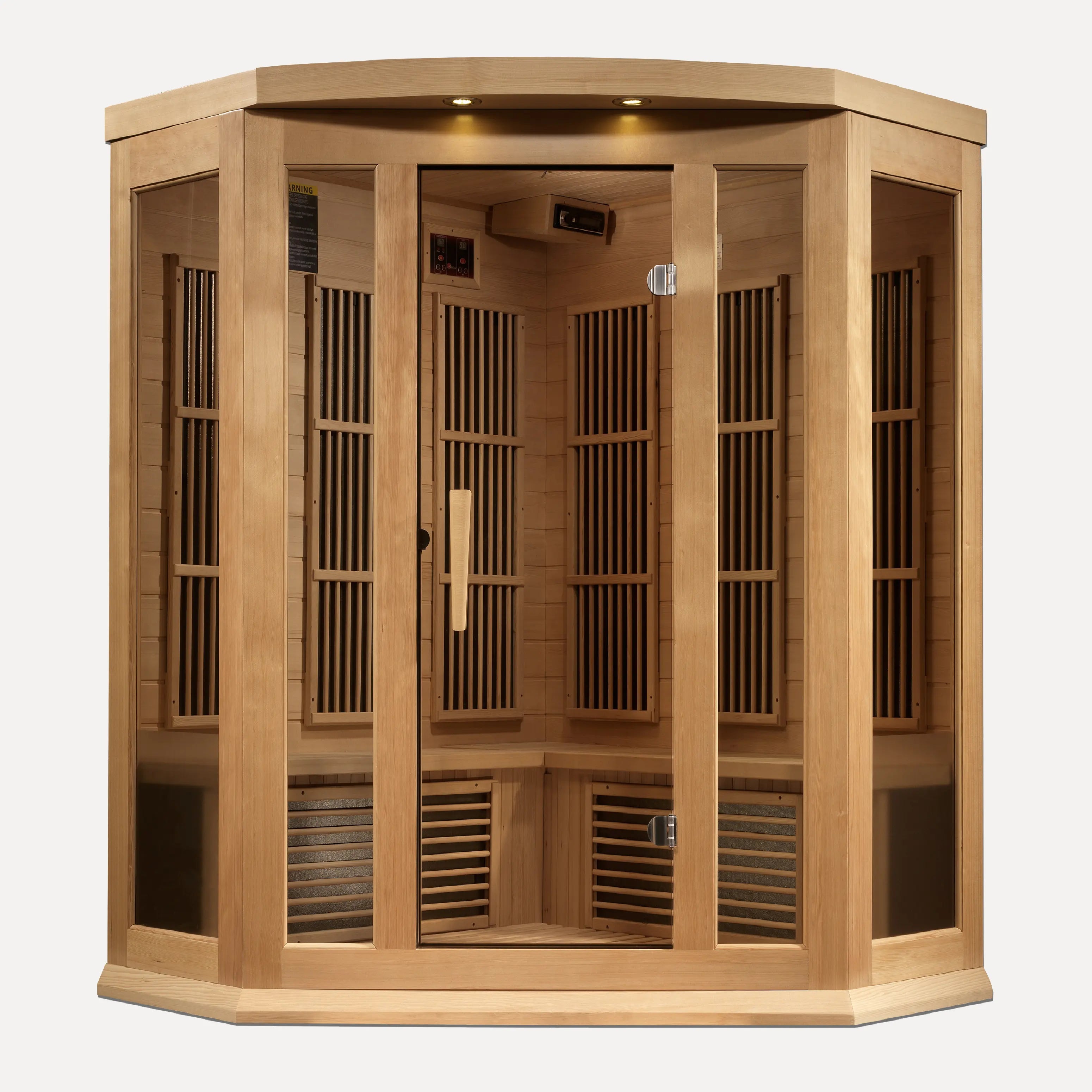 Maxxus 3 Person Corner Near Zero EMF Far Infrared Sauna