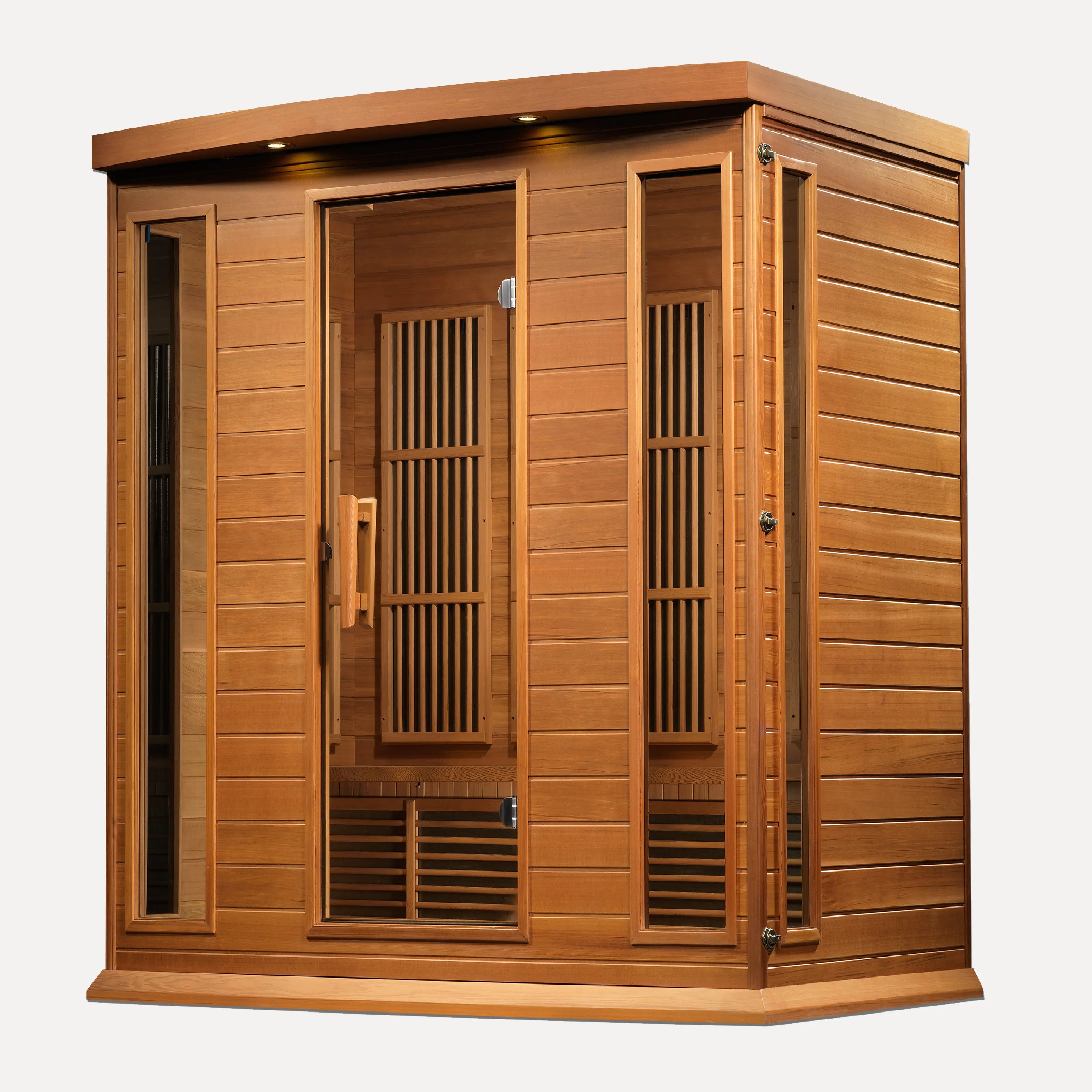 Maxxus 4 Person Low EMF Far Infrared Sauna (Red Cedar)