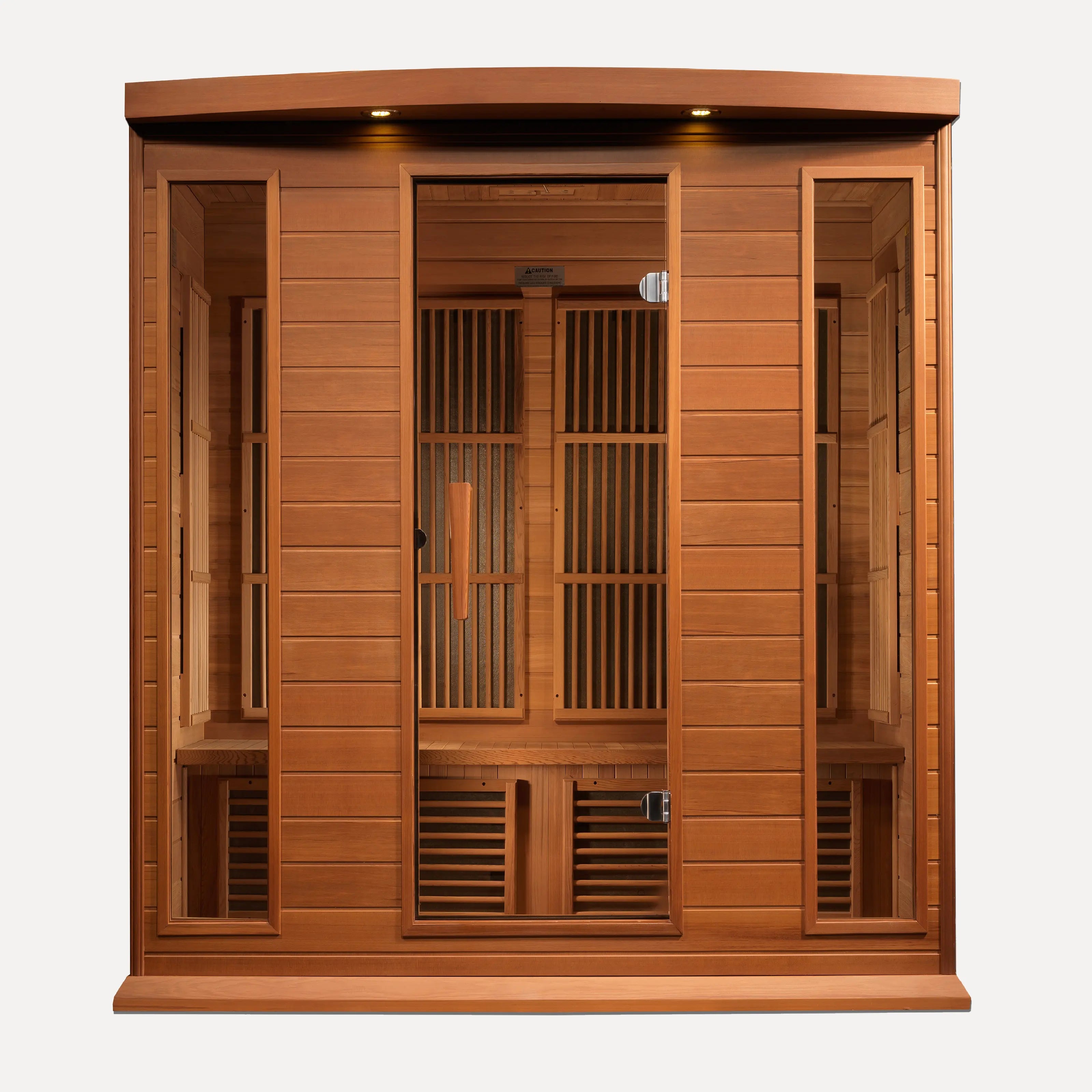 Maxxus 4 Person Near Zero EMF Far Infrared Sauna (Red Cedar)