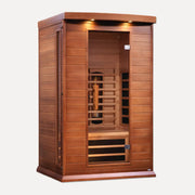 Maxxus 2 Person Full Spectrum Near Zero EMF Far Infrared Sauna (Red Cedar) on a white background