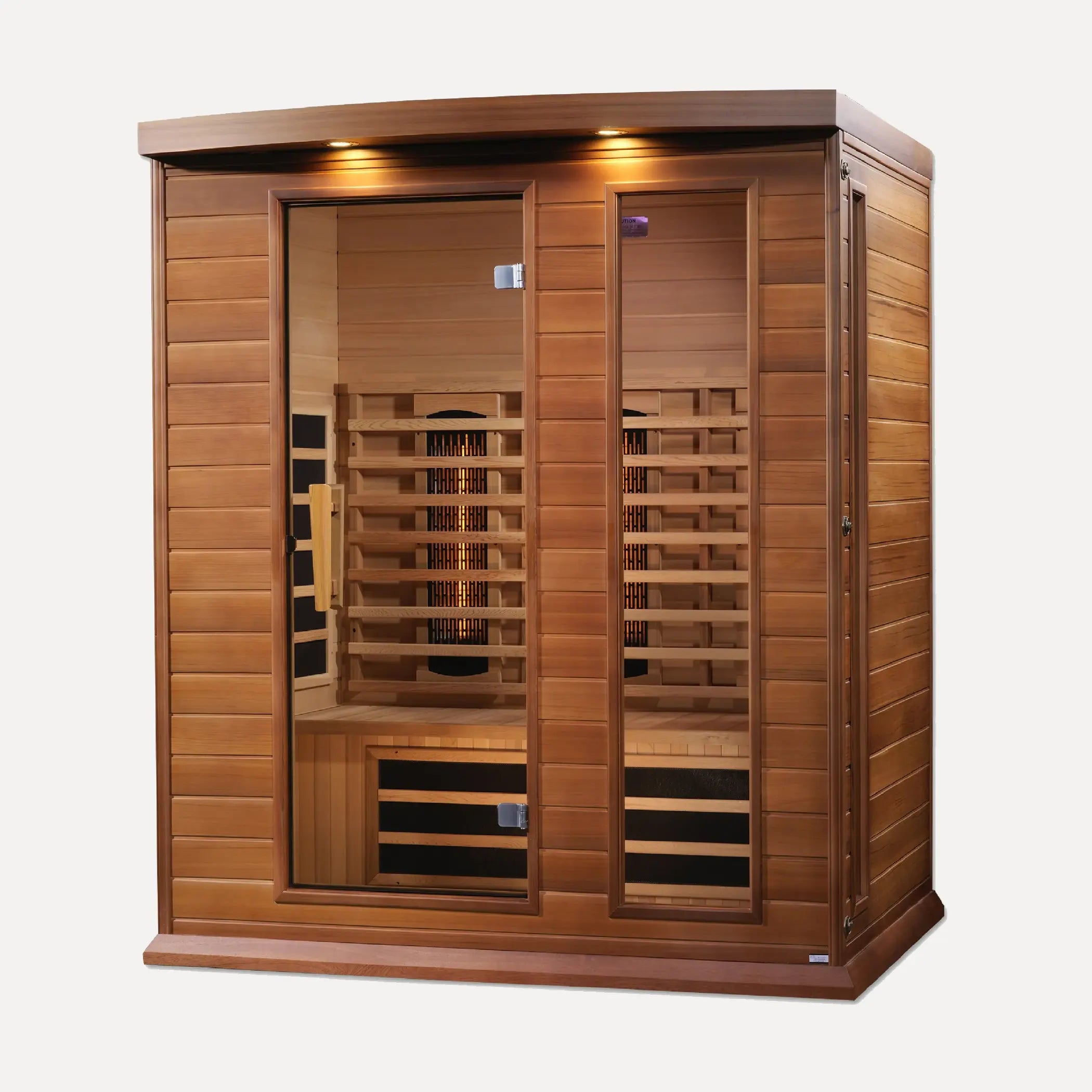 Maxxus 3 Person Full Spectrum Near Zero EMF Far Infrared Sauna (Red Cedar)