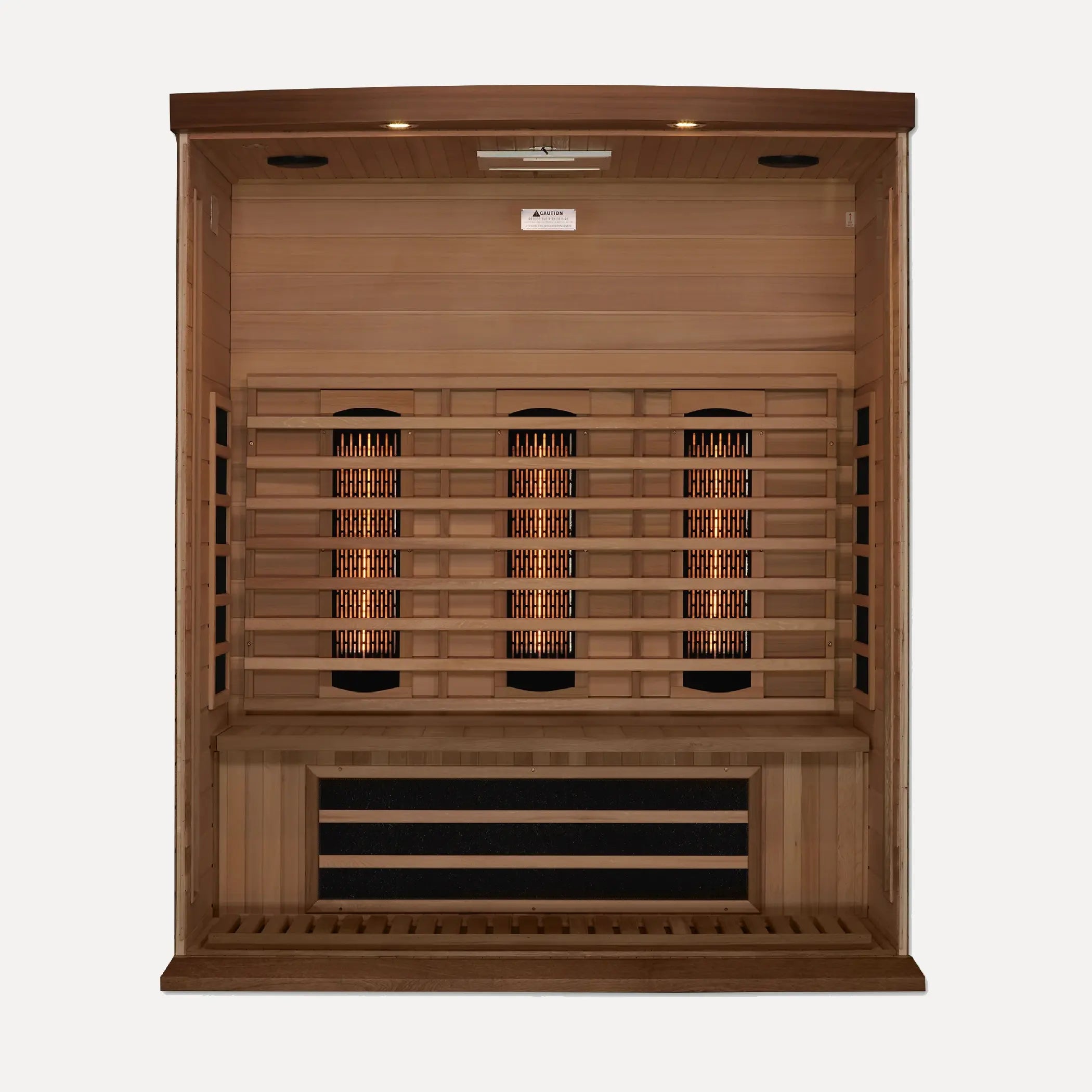 Maxxus 3 Person Full Spectrum Near Zero EMF Far Infrared Sauna (Red Cedar)