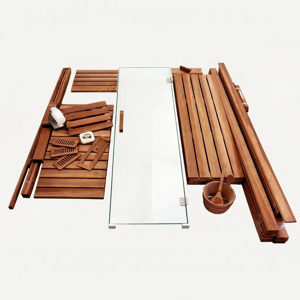 Thermo Aspen / Alder Custom Indoor Sauna Room wood
