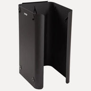 Harvia WL750 26 Pro Sauna Protective Sheath (Side and Rear), angled view showing the curved black panel interior and mounting brackets on a white background.